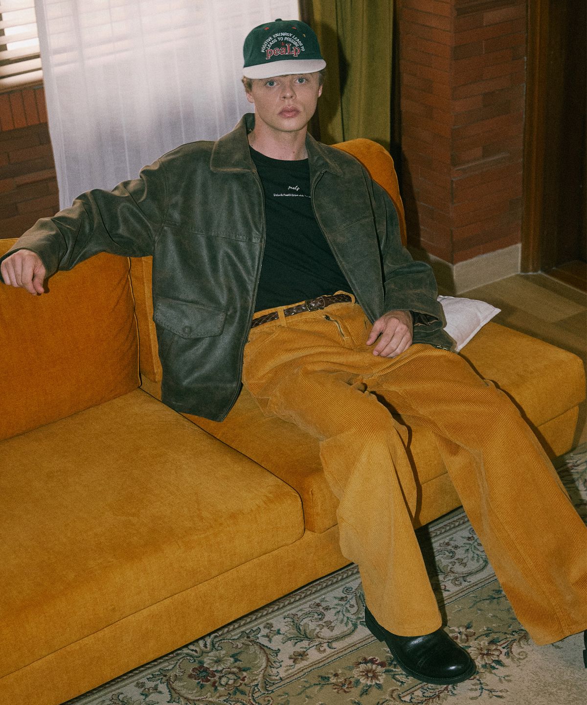 필프(PEALP) Washed Corduroy Flare Pants 5(Mustard)