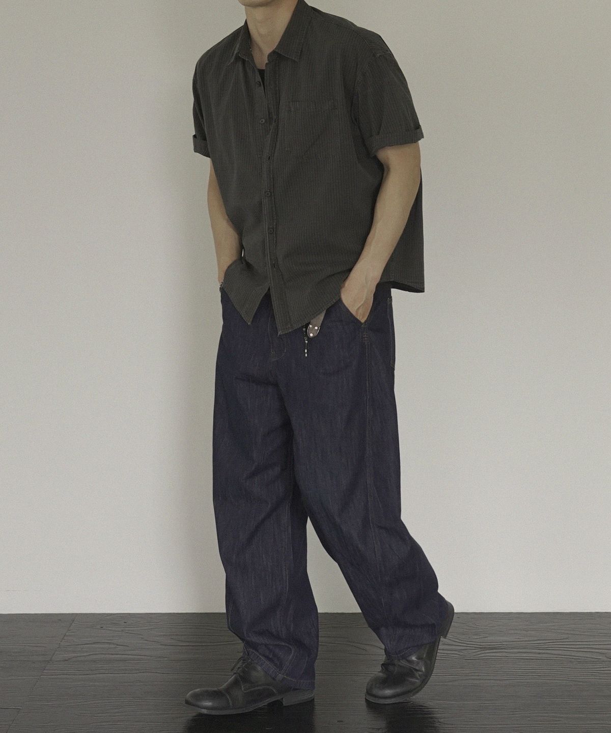 시도(SIIIIDO) ALDO SUMMER CURVED LINE DENIM JEANS #1