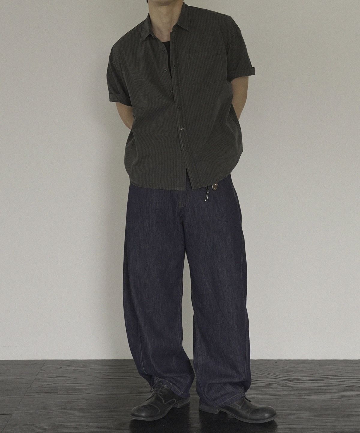 시도(SIIIIDO) ALDO SUMMER CURVED LINE DENIM JEANS #1
