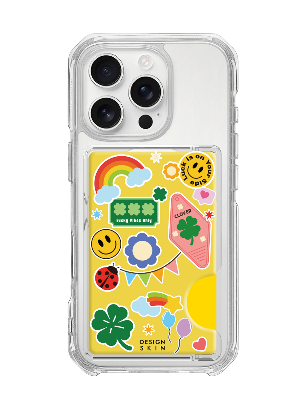 디자인스킨(DESIGNSKIN) 맥세이프 카드 포켓_클로버