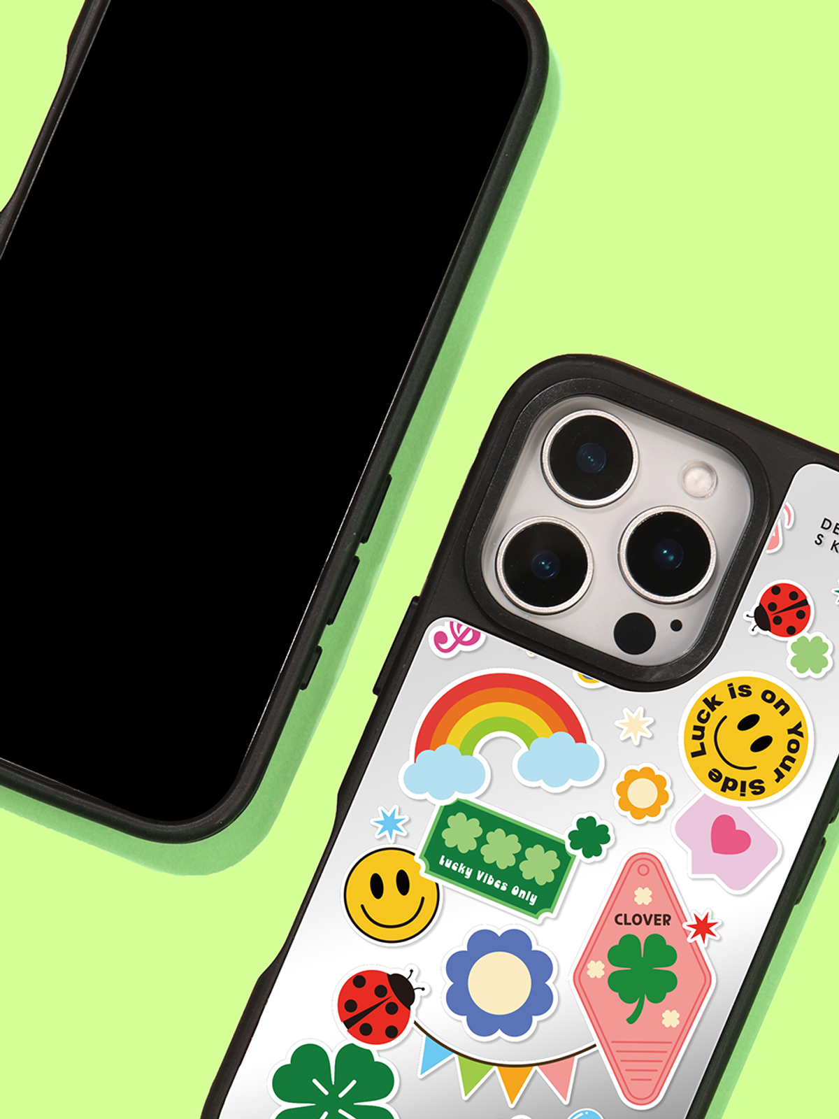 디자인스킨(DESIGNSKIN) 맥세이프 미러 그래픽 케이스_클로버