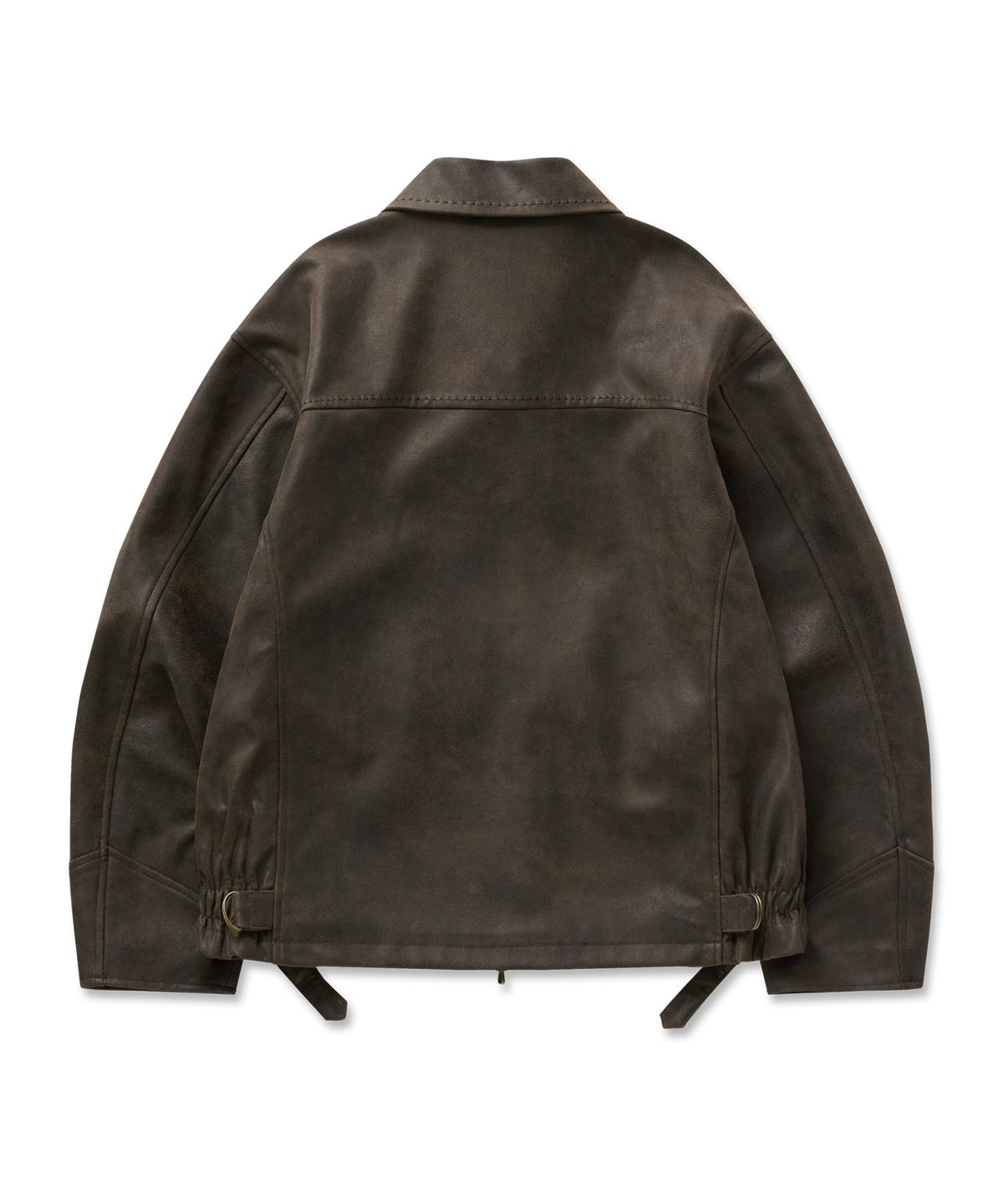 필프(PEALP) Vintage Faux Leather Jumper 14(Brown)