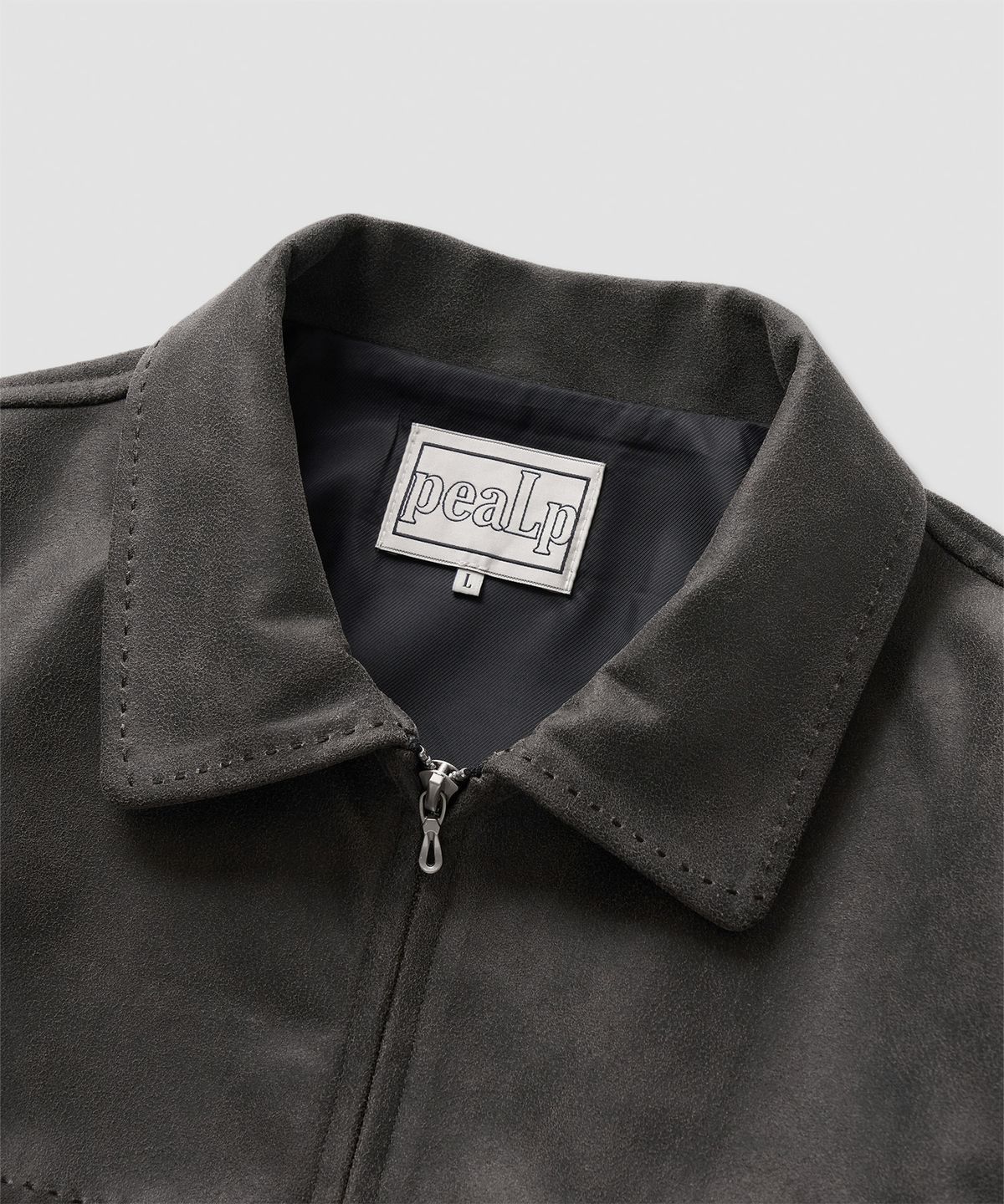 필프(PEALP) Vintage Faux Leather Jumper 14(Black)