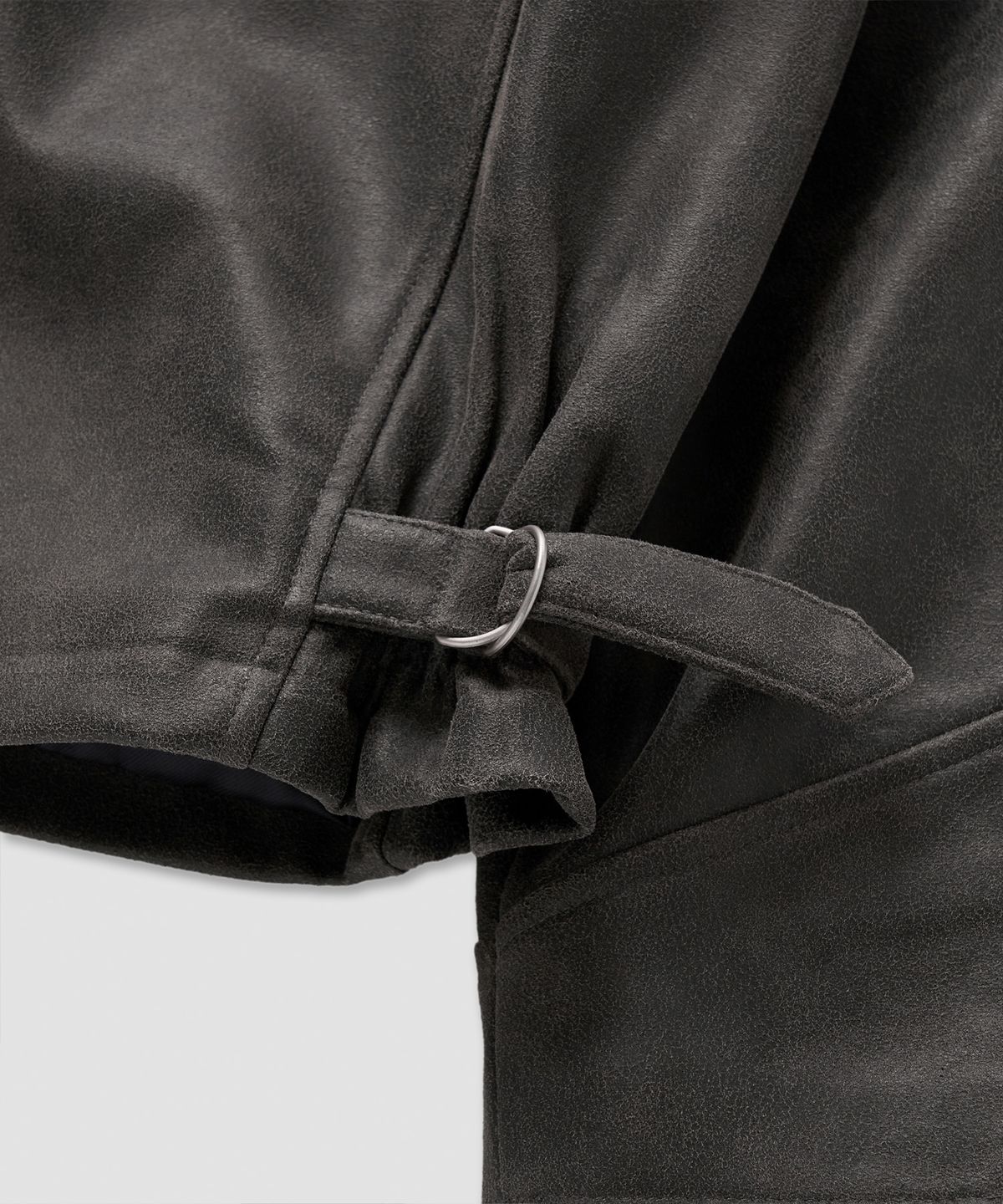 필프(PEALP) Vintage Faux Leather Jumper 14(Black)