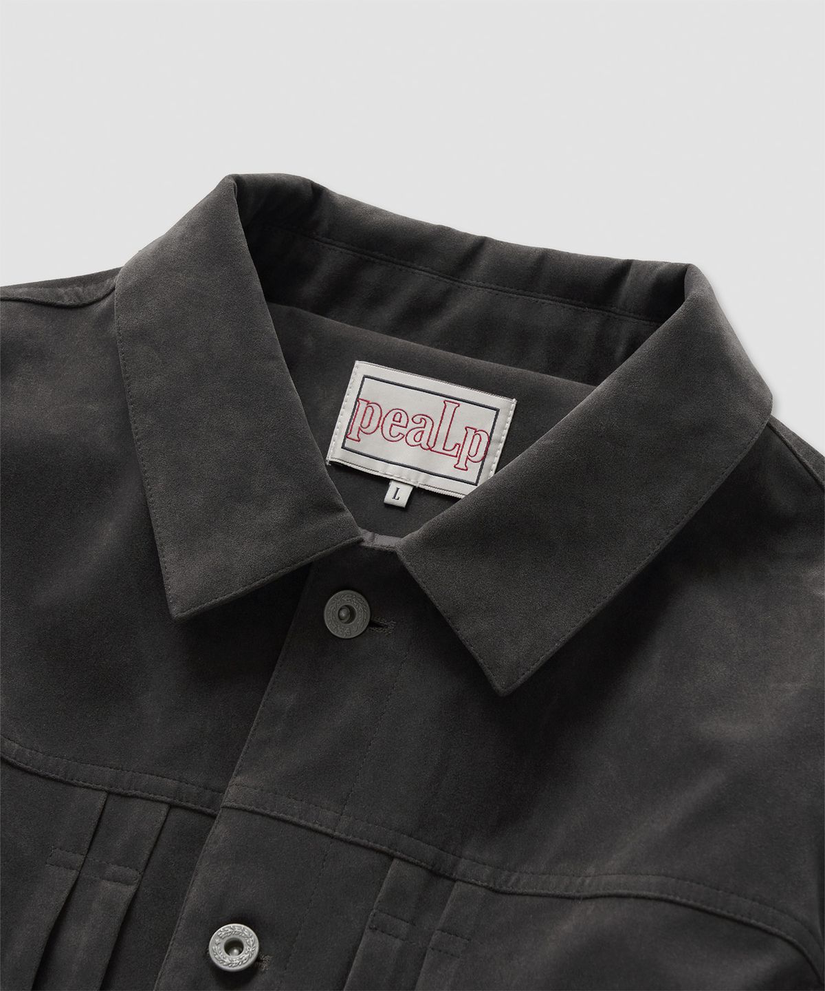 필프(PEALP) Suede Trucker Jacket 10(Charcoal)