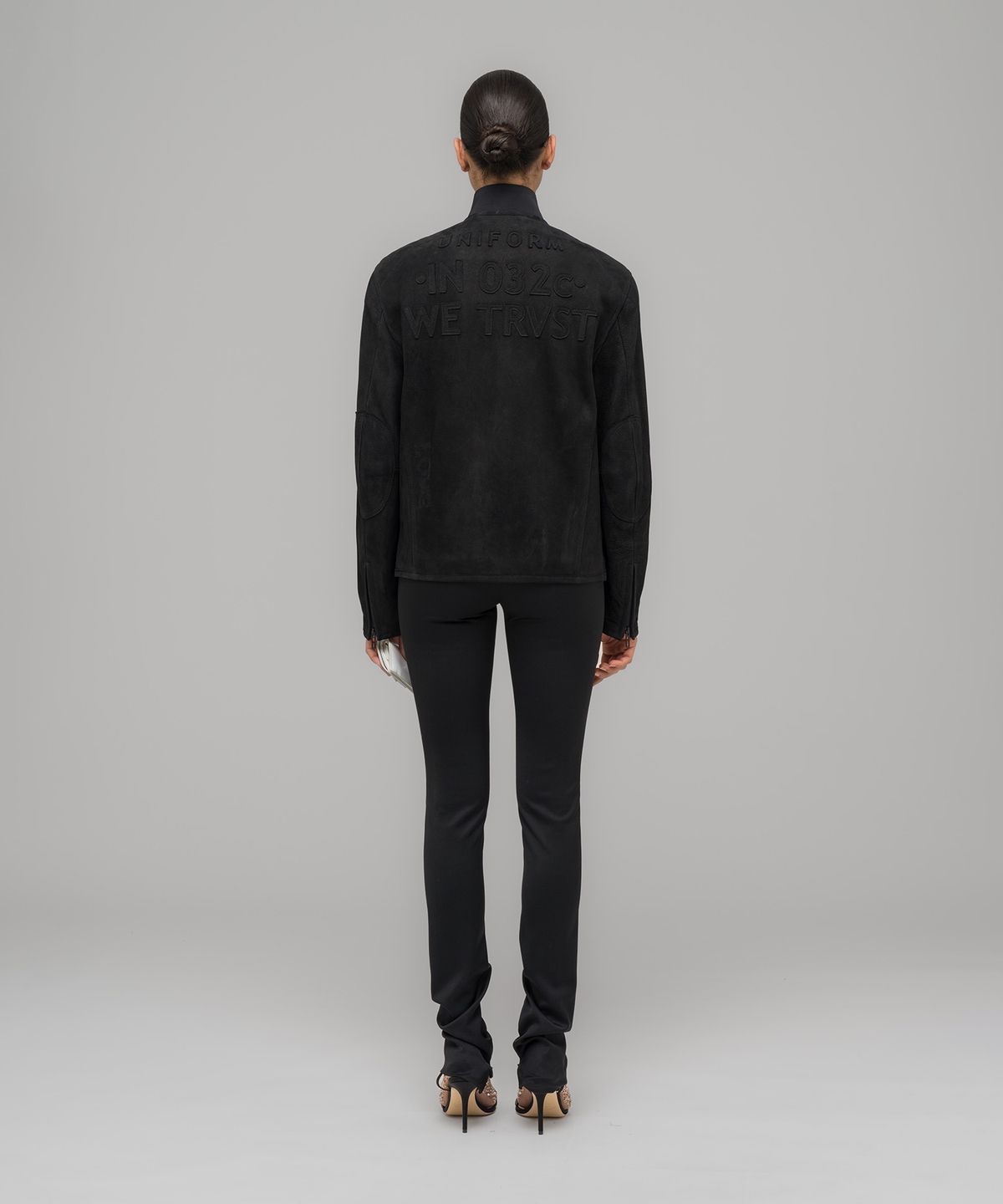 032씨(032C) (U) 씨슬 레더 자켓 블랙 THISTLES LEATHER JANKER BLACK