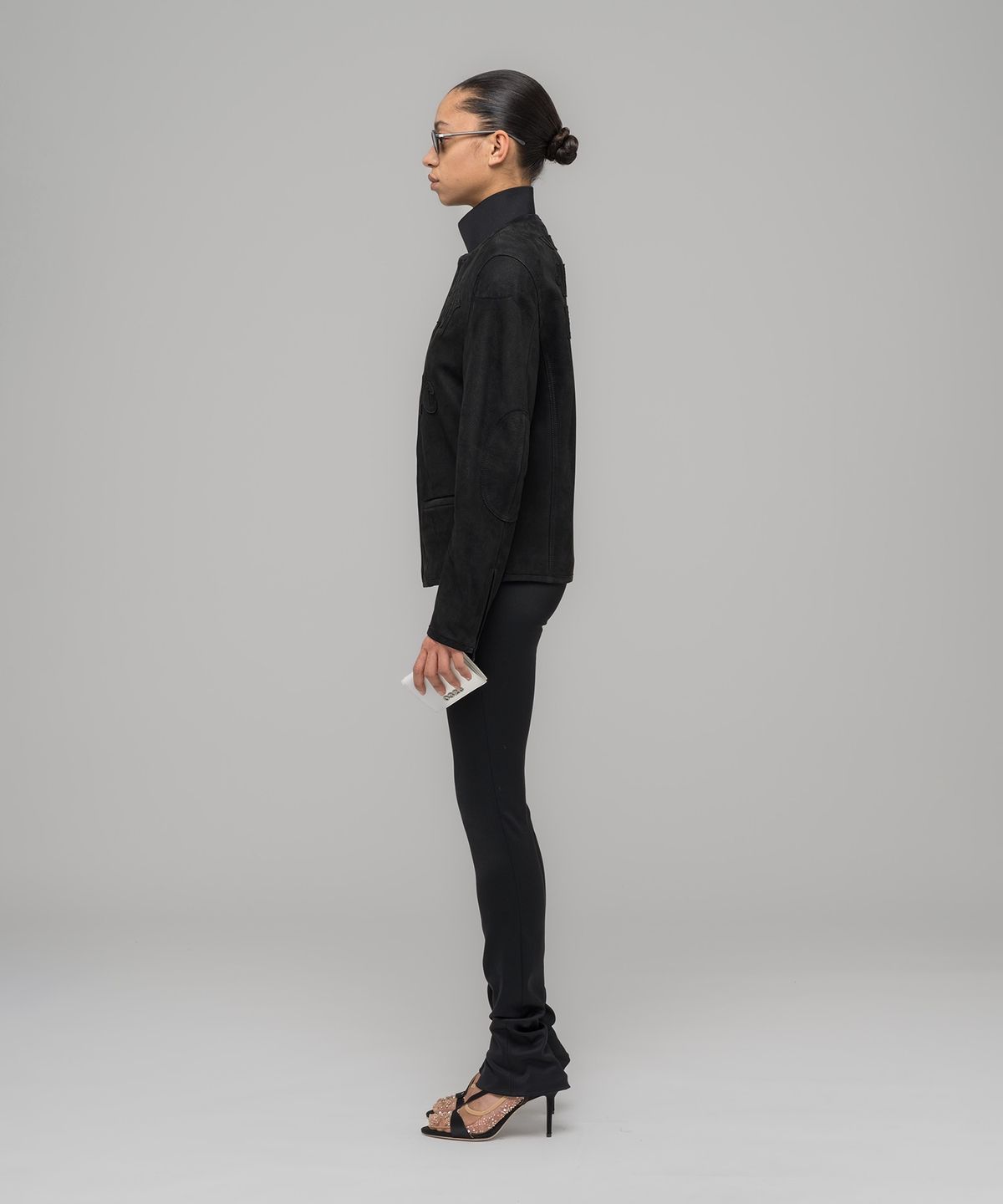 032씨(032C) (U) 씨슬 레더 자켓 블랙 THISTLES LEATHER JANKER BLACK