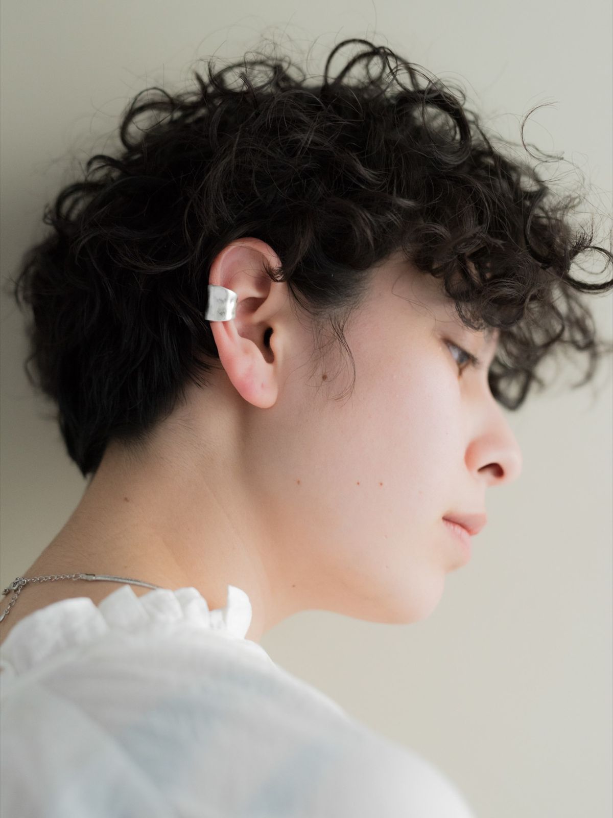 노비스도쿄(NOVICE TOKYO) 언이븐 롱 이어커프 Uneven Long Ear Cuff / Silver