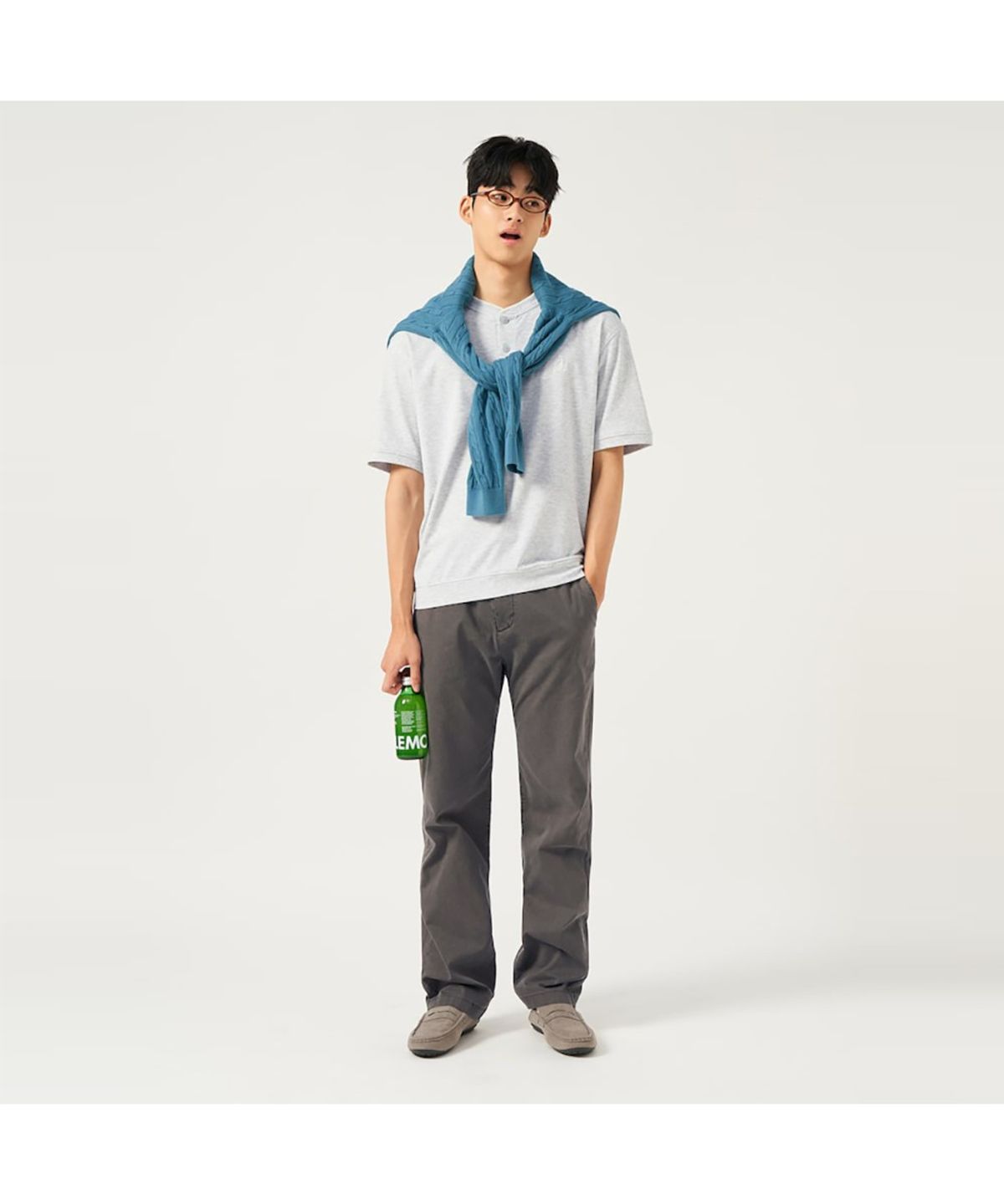 빈폴 멘(BEANPOLE MEN) 가먼트 다잉 컴포트핏 팬츠  브라운