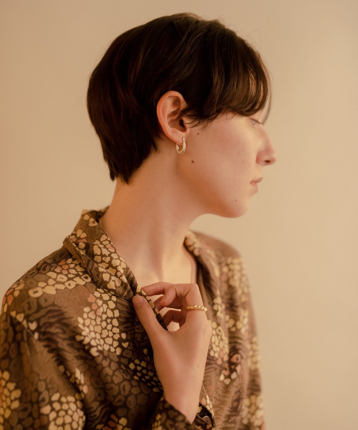 노비스도쿄(NOVICE TOKYO) 빈티지 타원 피어스 Vintage Oval Pierce / Silver