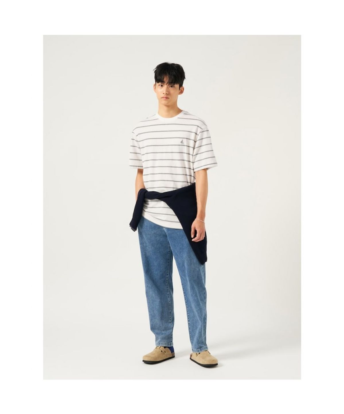 빈폴 멘(BEANPOLE MEN) 밴딩 데님 팬츠  블루