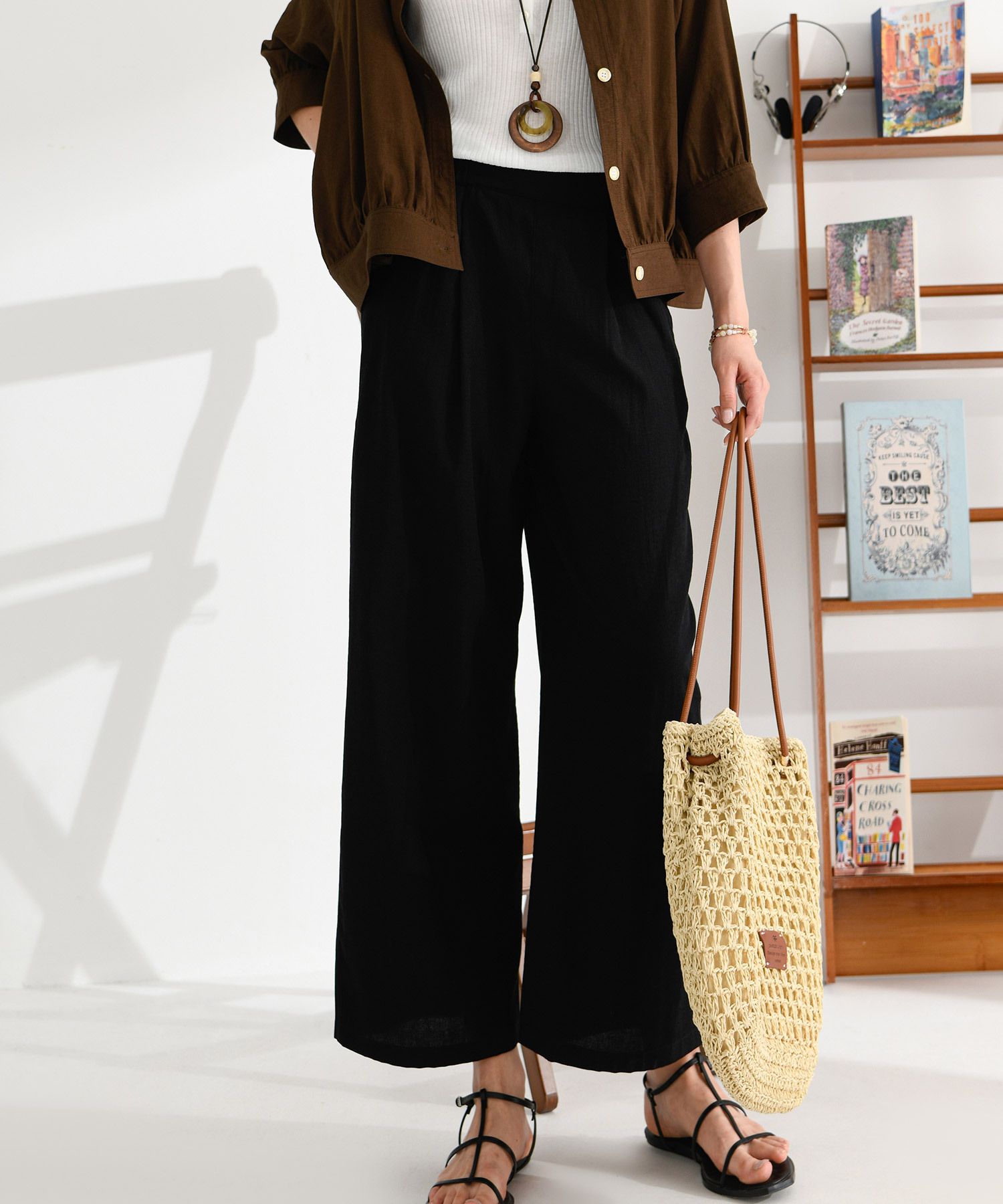 【Raucohouse】Jaglot wool pin-tuck half banding pants MUSINSA | PIGMENT Half-Obi Pin Tuck Banding Pants (PBE06M