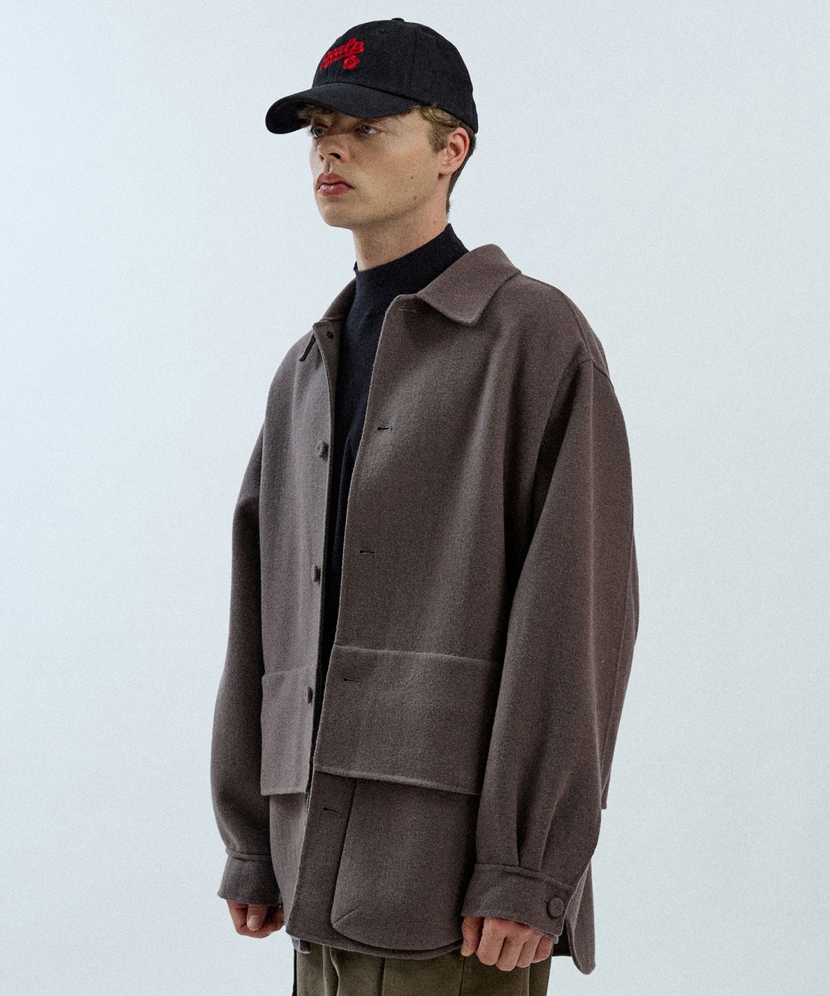 필프(PEALP) Handmade Shirt Jacket 12(Light Gray)