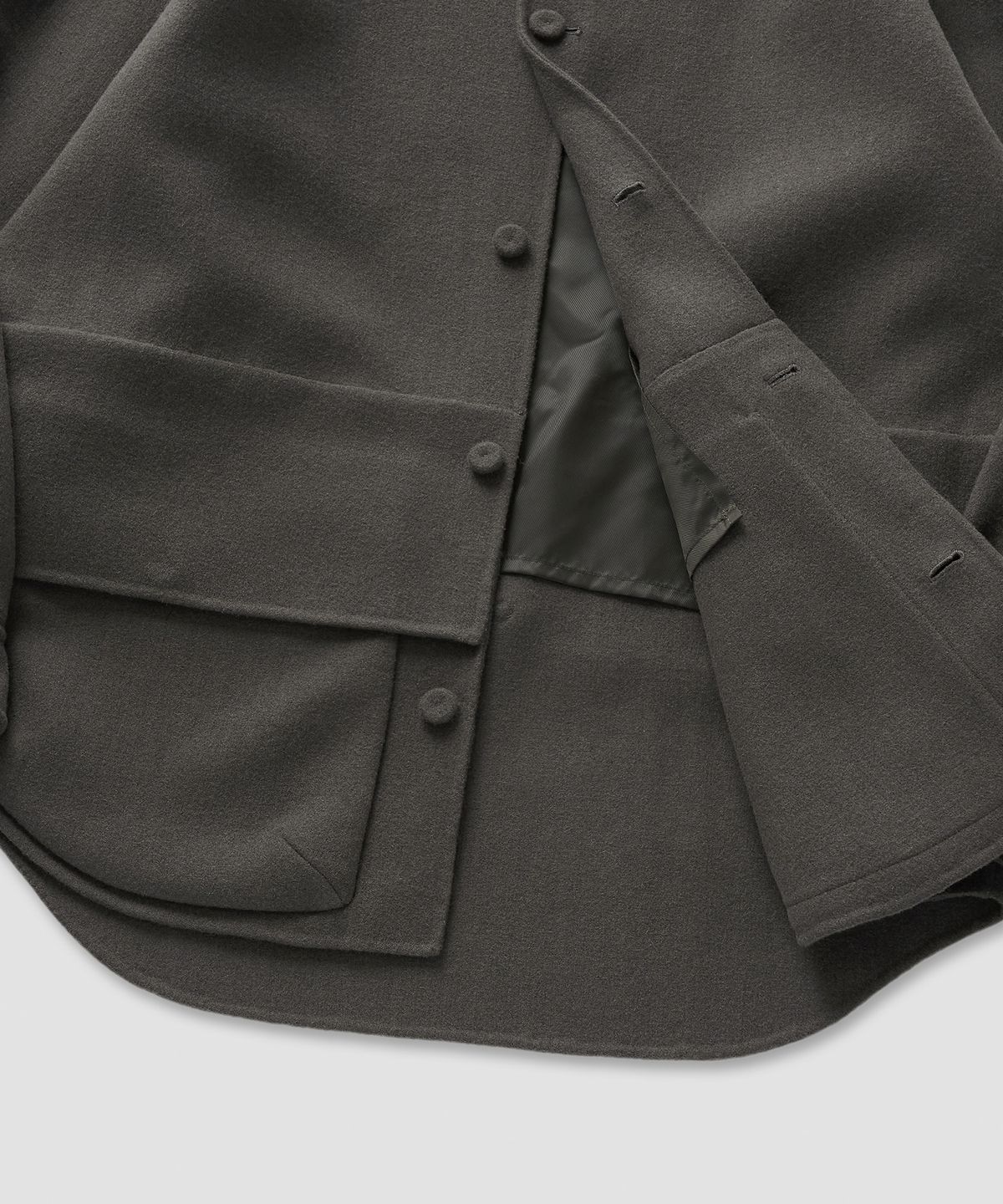 필프(PEALP) Handmade Shirt Jacket 12(Light Gray)