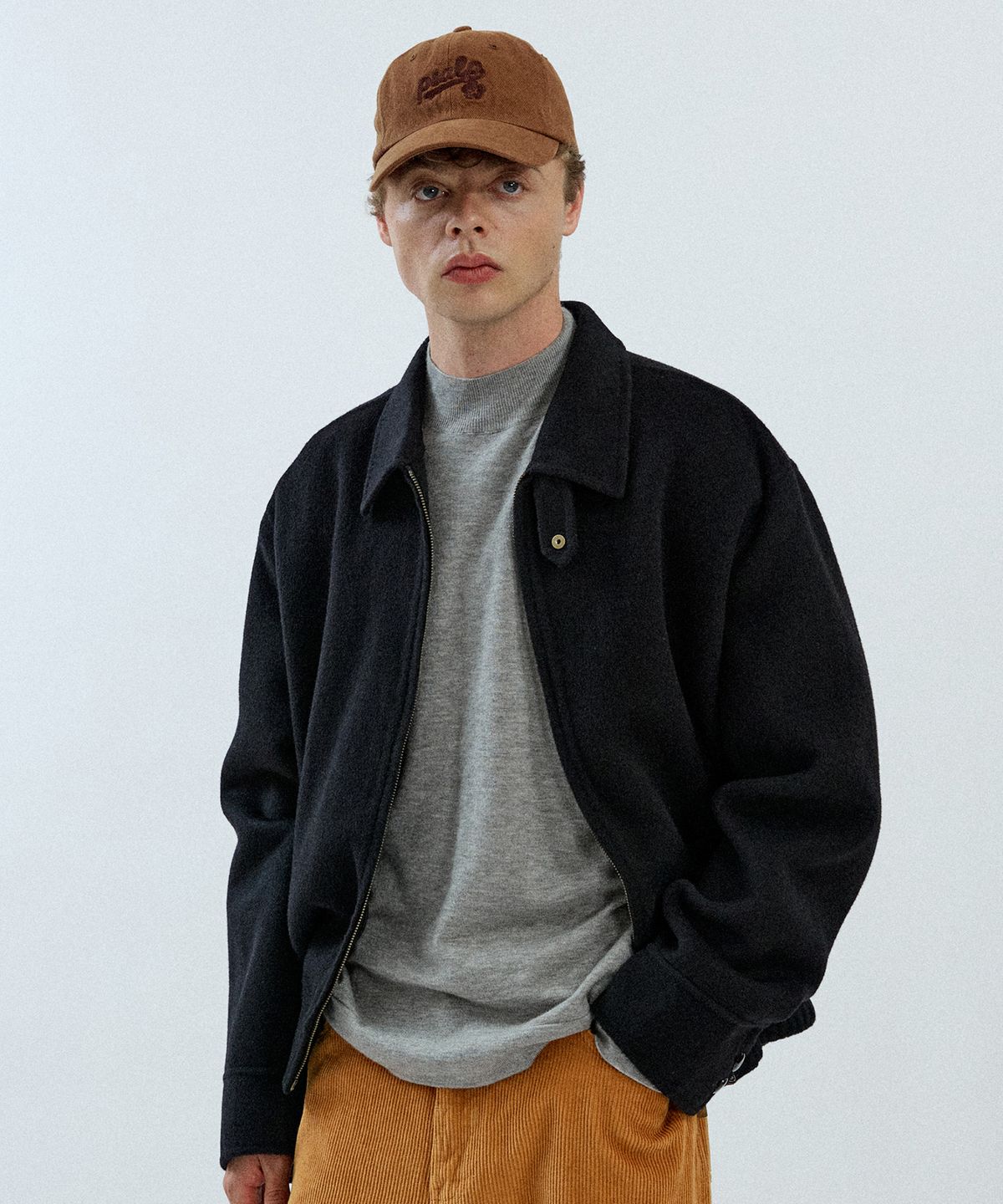 필프(PEALP) Packable Jumper with Handmade Embroidery 15(Black)