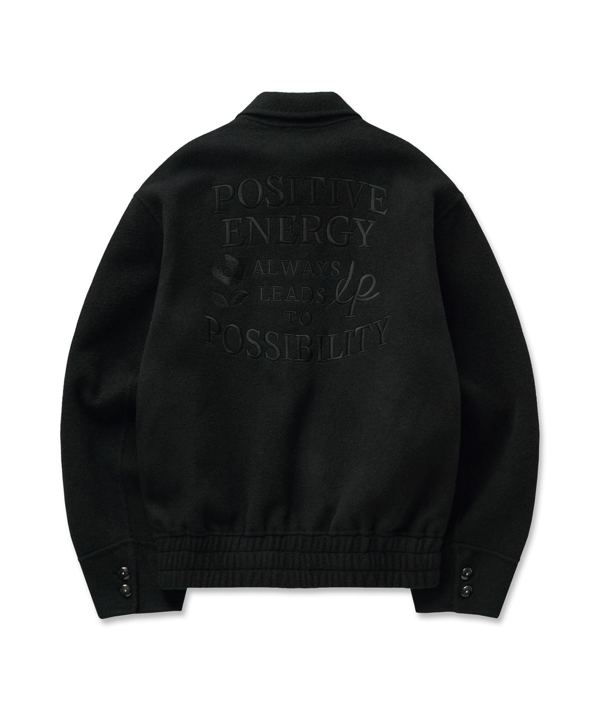 필프(PEALP) Packable Jumper with Handmade Embroidery 15(Black)