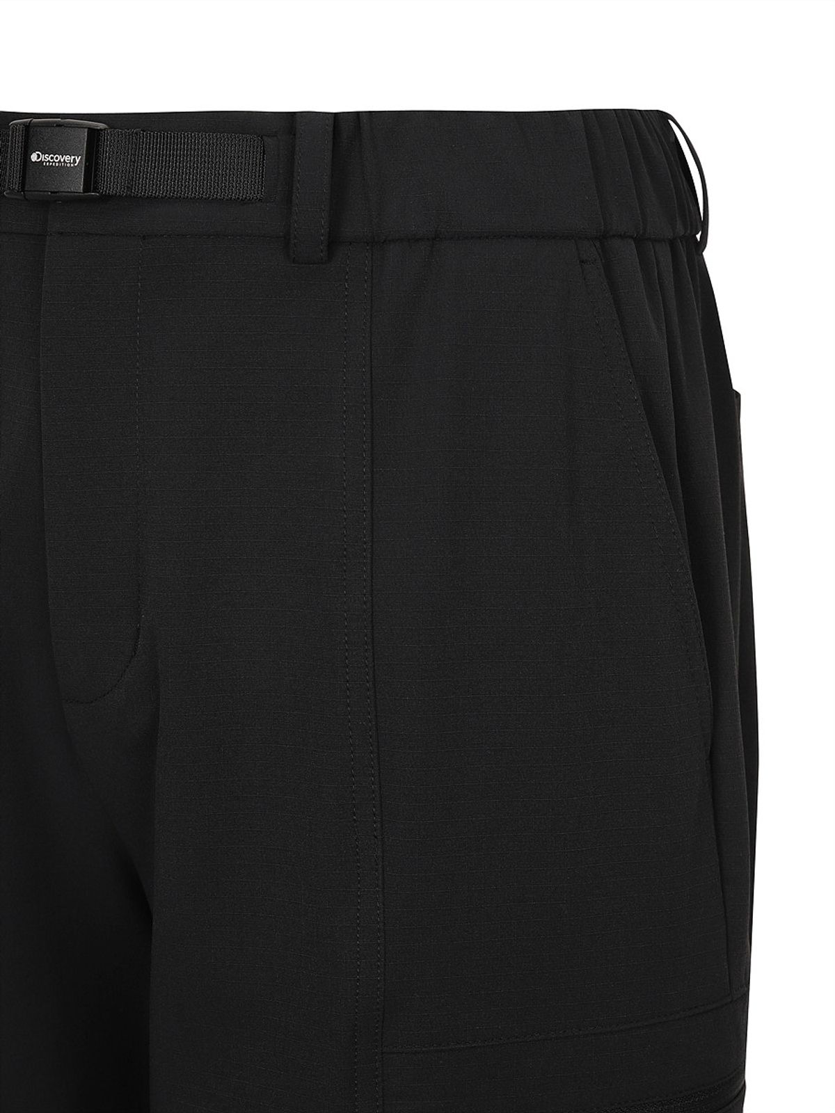디스커버리 익스페디션(DISCOVERY EXPEDITION) 남성 벨티드 파라슈트 카고팬츠 (BLACK)
