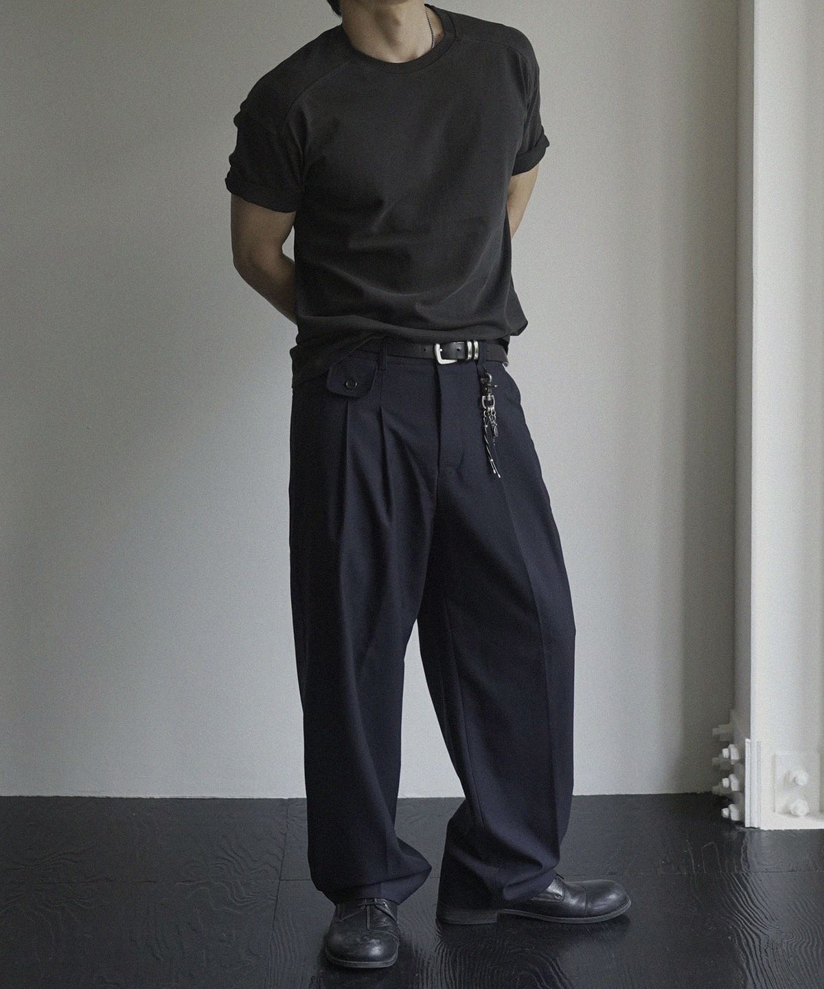 시도(SIIIIDO) CARTER BREEZY WOOL MIL TROUSERS #1