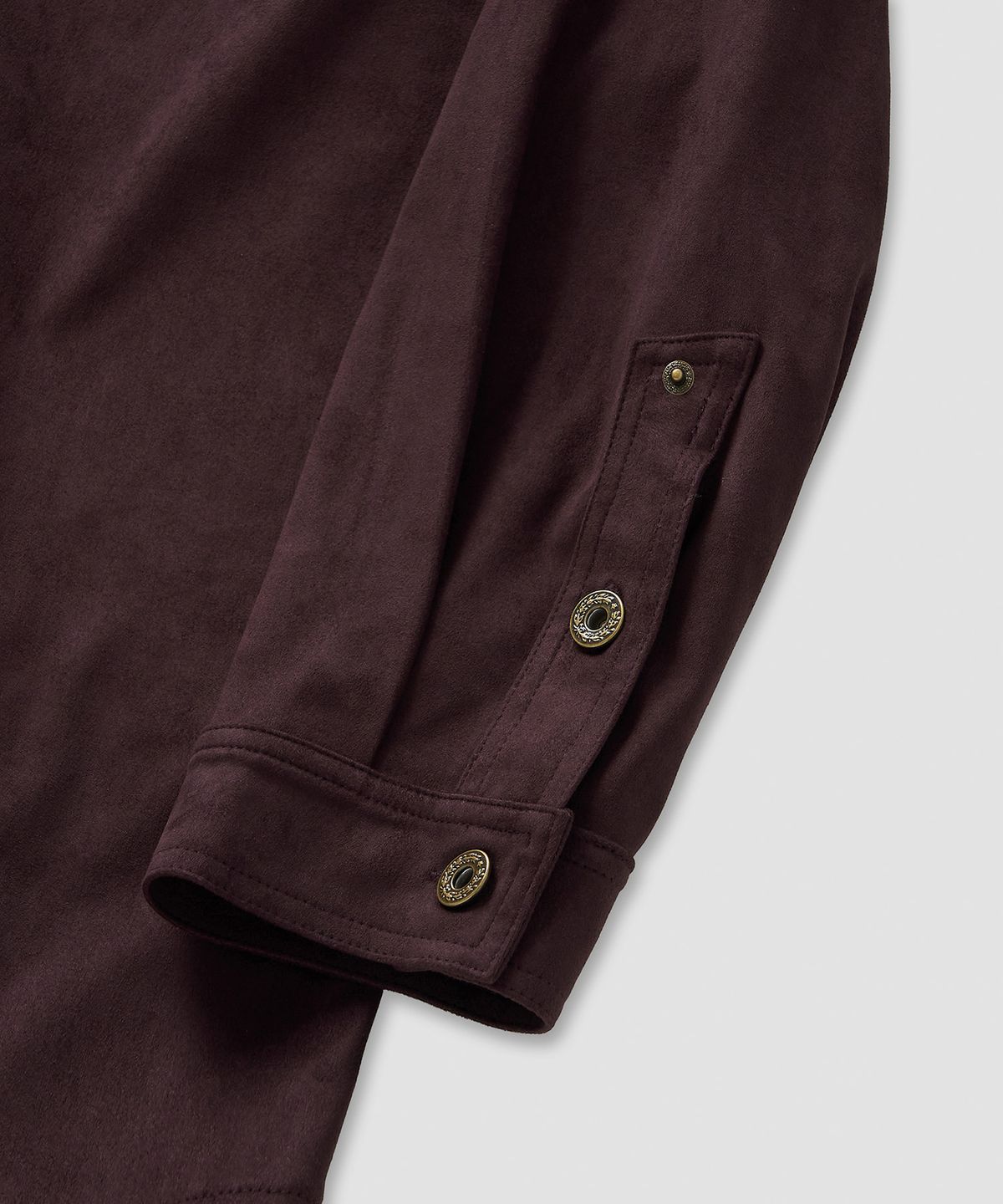 필프(PEALP) Suede Western Shirt 16(Wine)