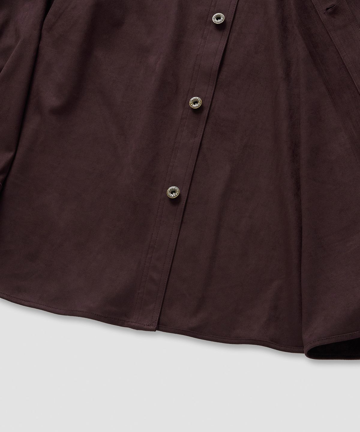 필프(PEALP) Suede Western Shirt 16(Wine)