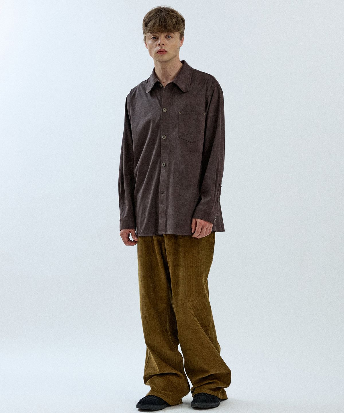 필프(PEALP) Suede Western Shirt 16(Charcoal)