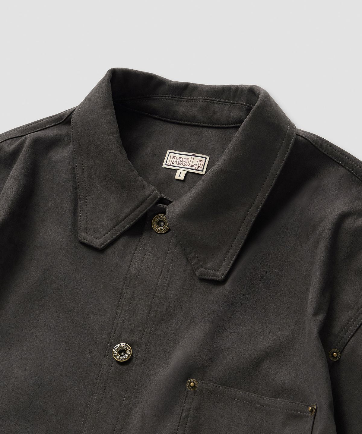 필프(PEALP) Suede Western Shirt 16(Charcoal)