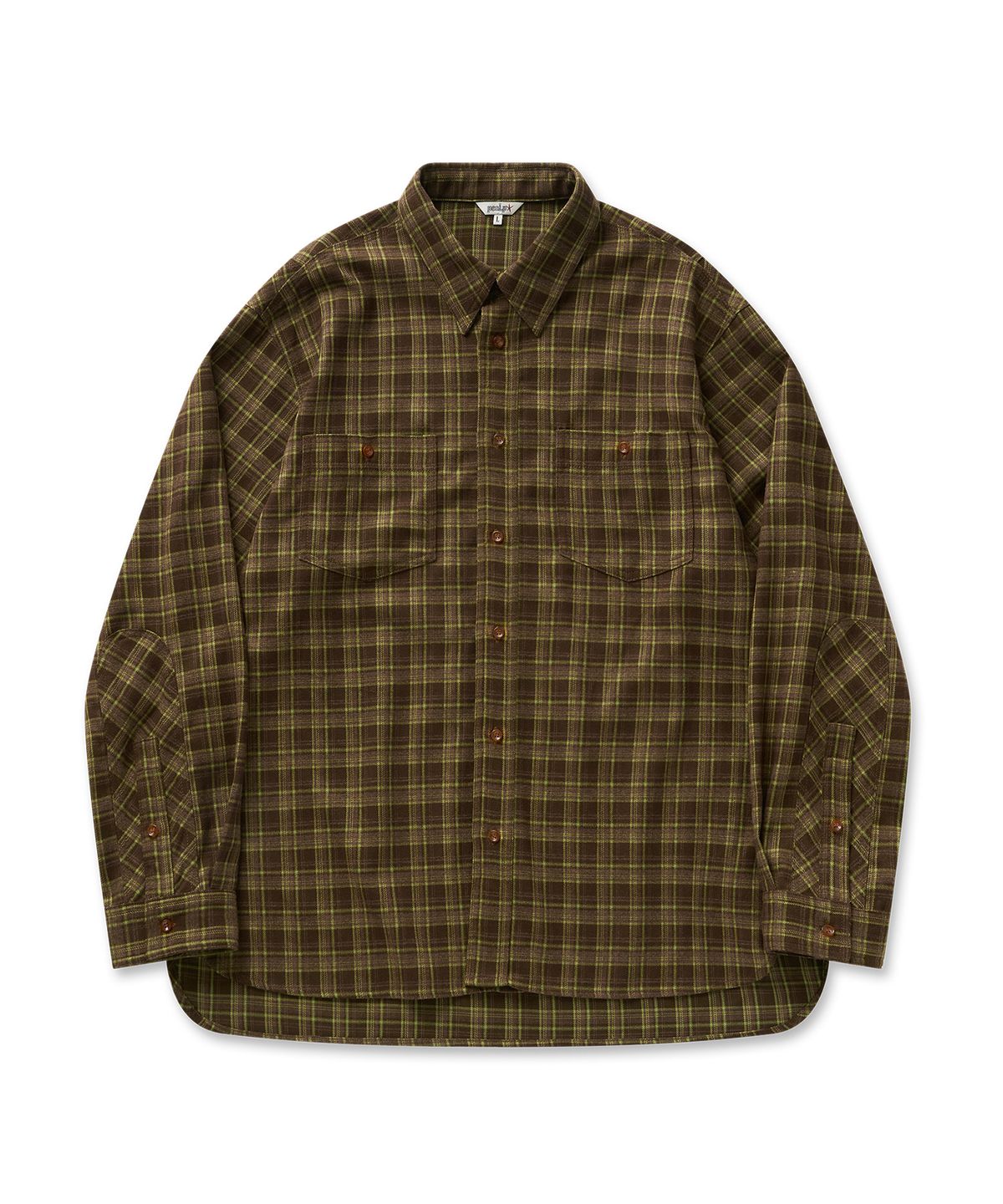 필프(PEALP) Vintage Check Shirt 17(Lime)