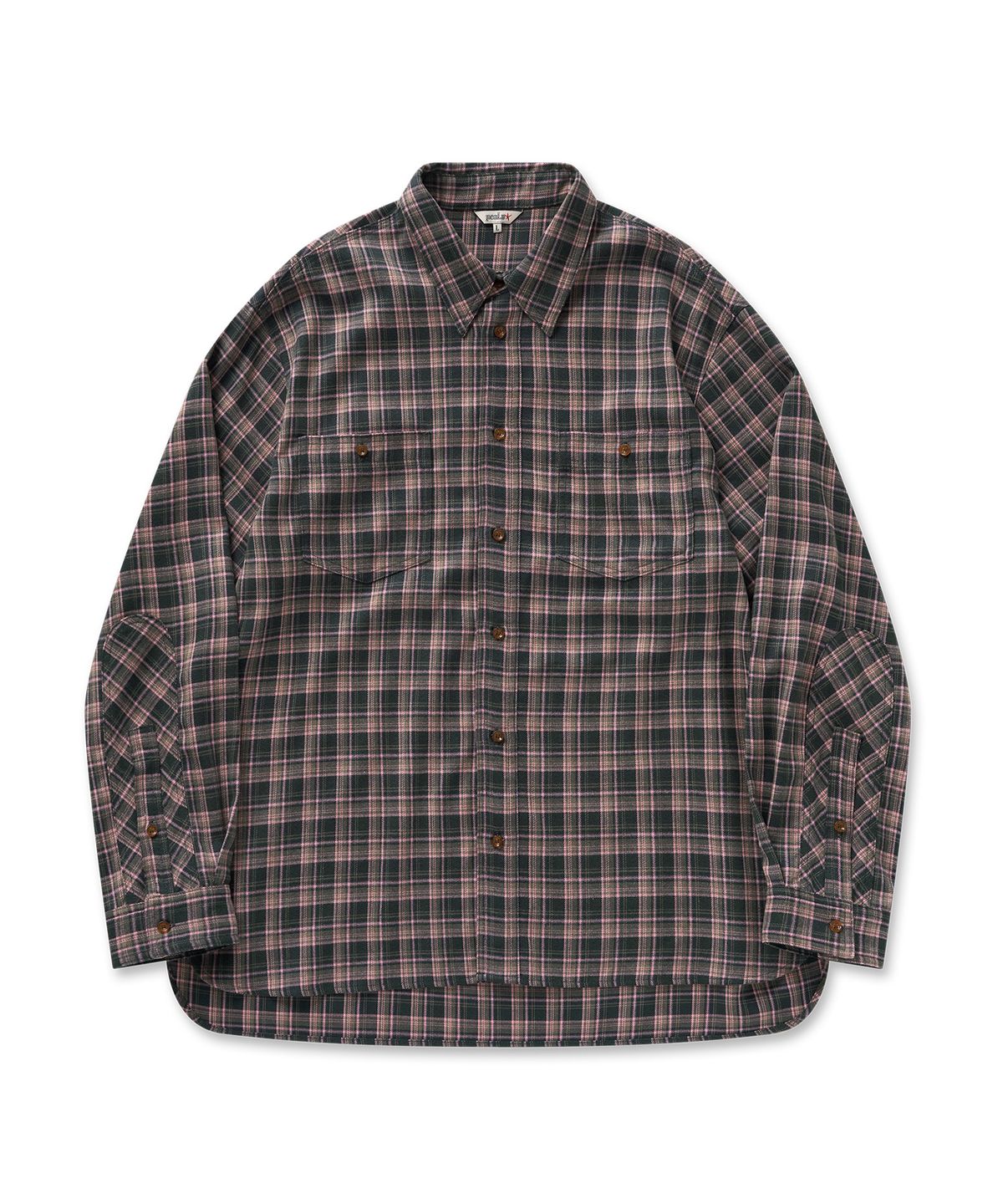 필프(PEALP) Vintage Check Shirt 17(Pink)