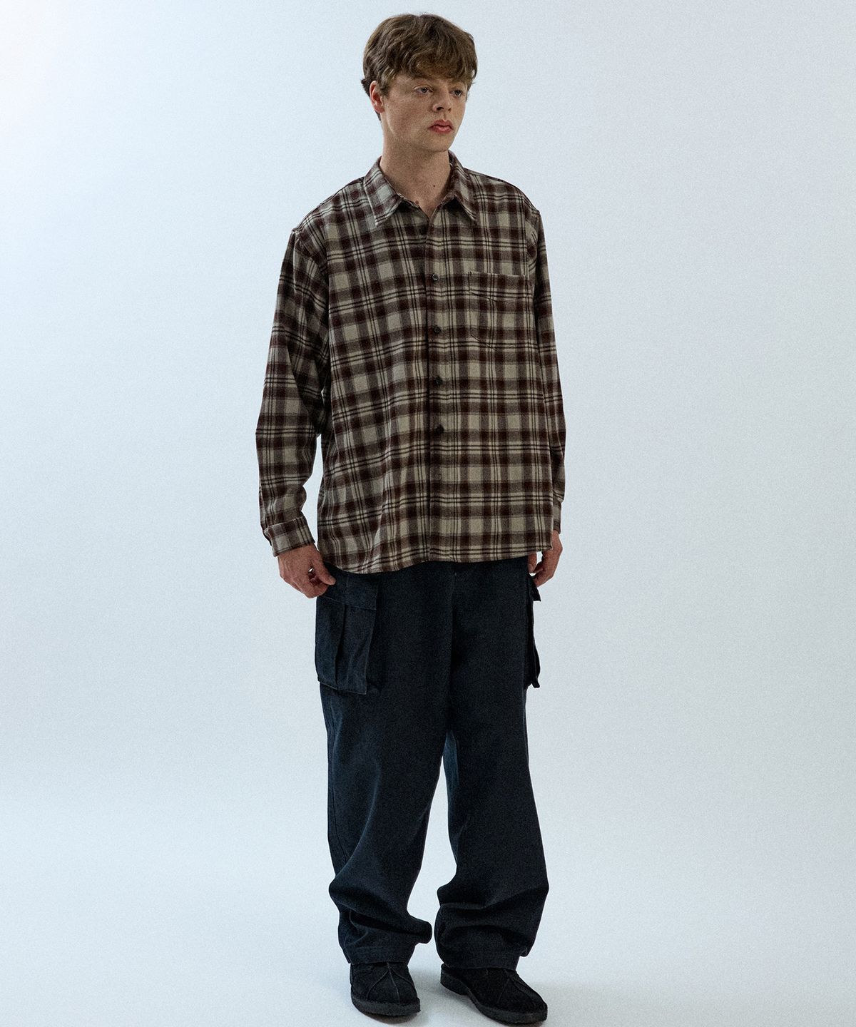 필프(PEALP) F-Check Shirt 18(Brown)