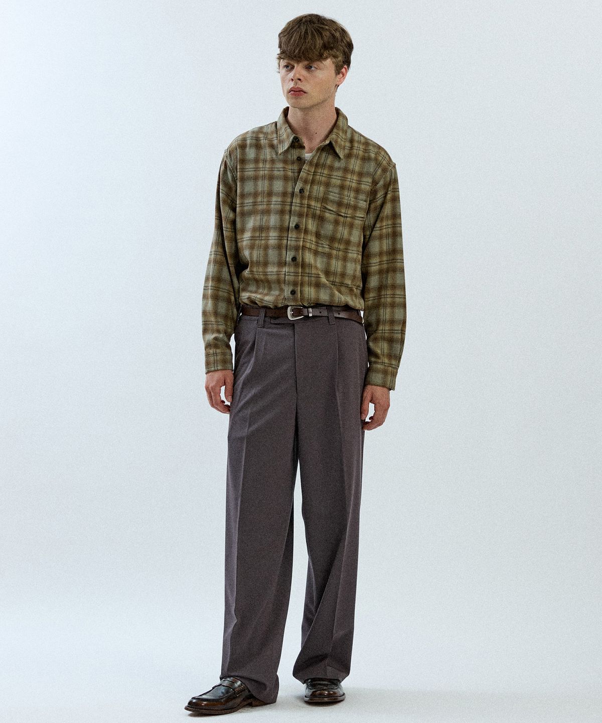 필프(PEALP) F-Check Shirt 18(Khaki)