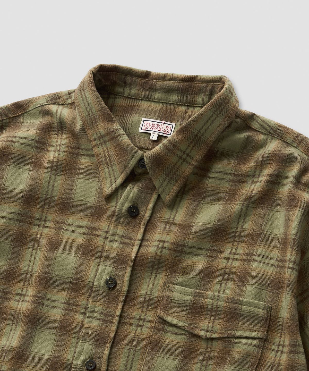필프(PEALP) F-Check Shirt 18(Khaki)
