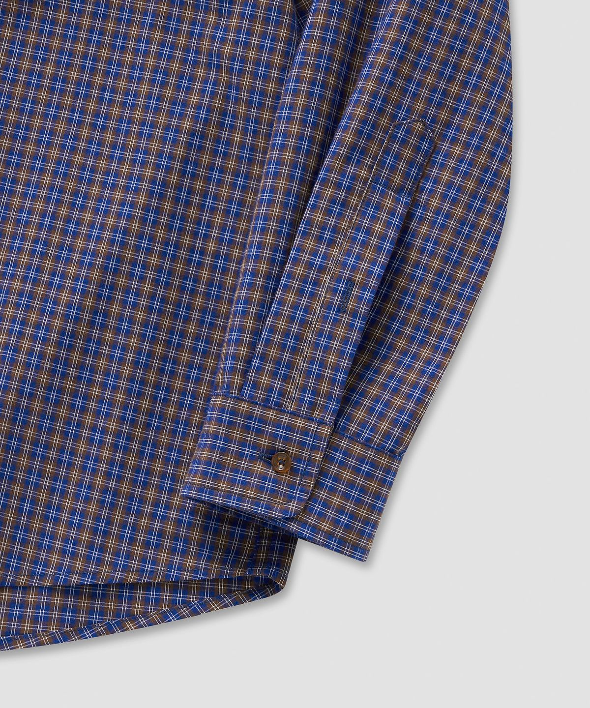 필프(PEALP) Two-Tone Check LS Shirts 22(Blue)