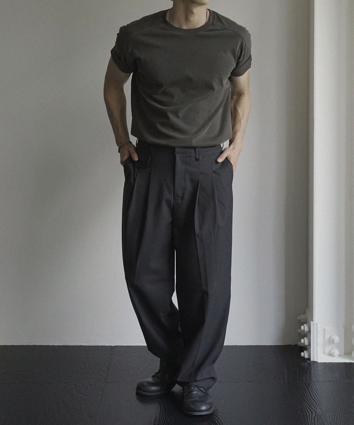 시도(SIIIIDO) CARTER BREEZY WOOL MIL TROUSERS #2
