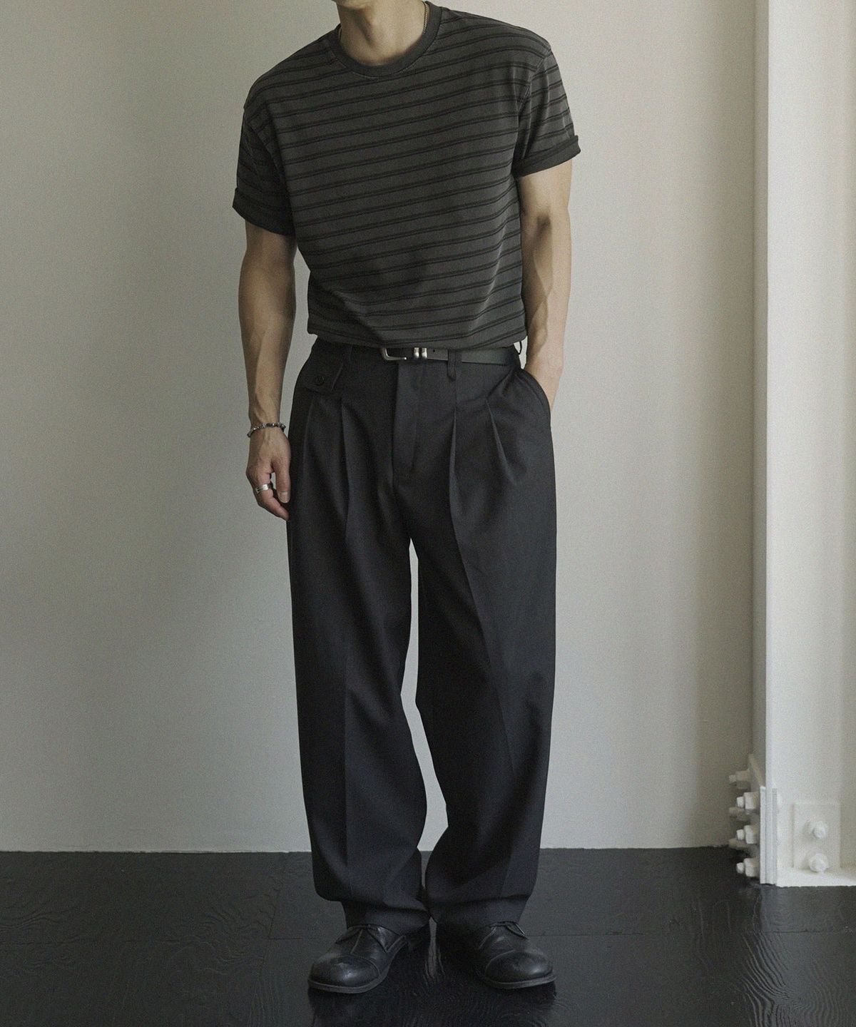 시도(SIIIIDO) CARTER BREEZY WOOL MIL TROUSERS #2