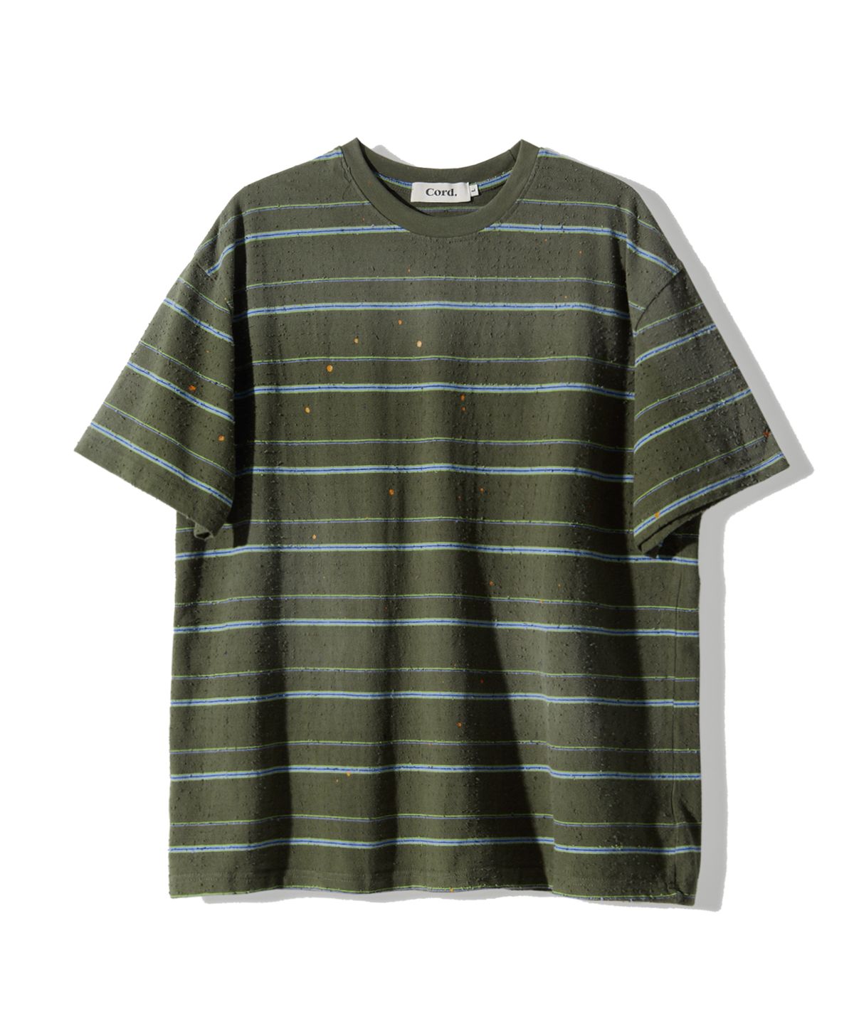 코드(CORD) 아티팩트 데미지드 스트라이프 T_OLIVE