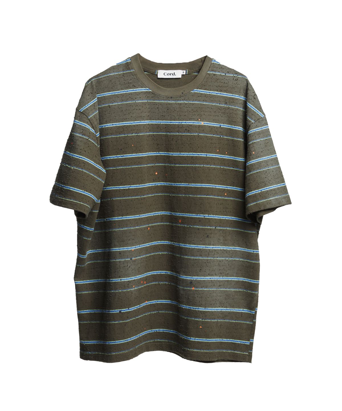 코드(CORD) 아티팩트 데미지드 스트라이프 T_OLIVE