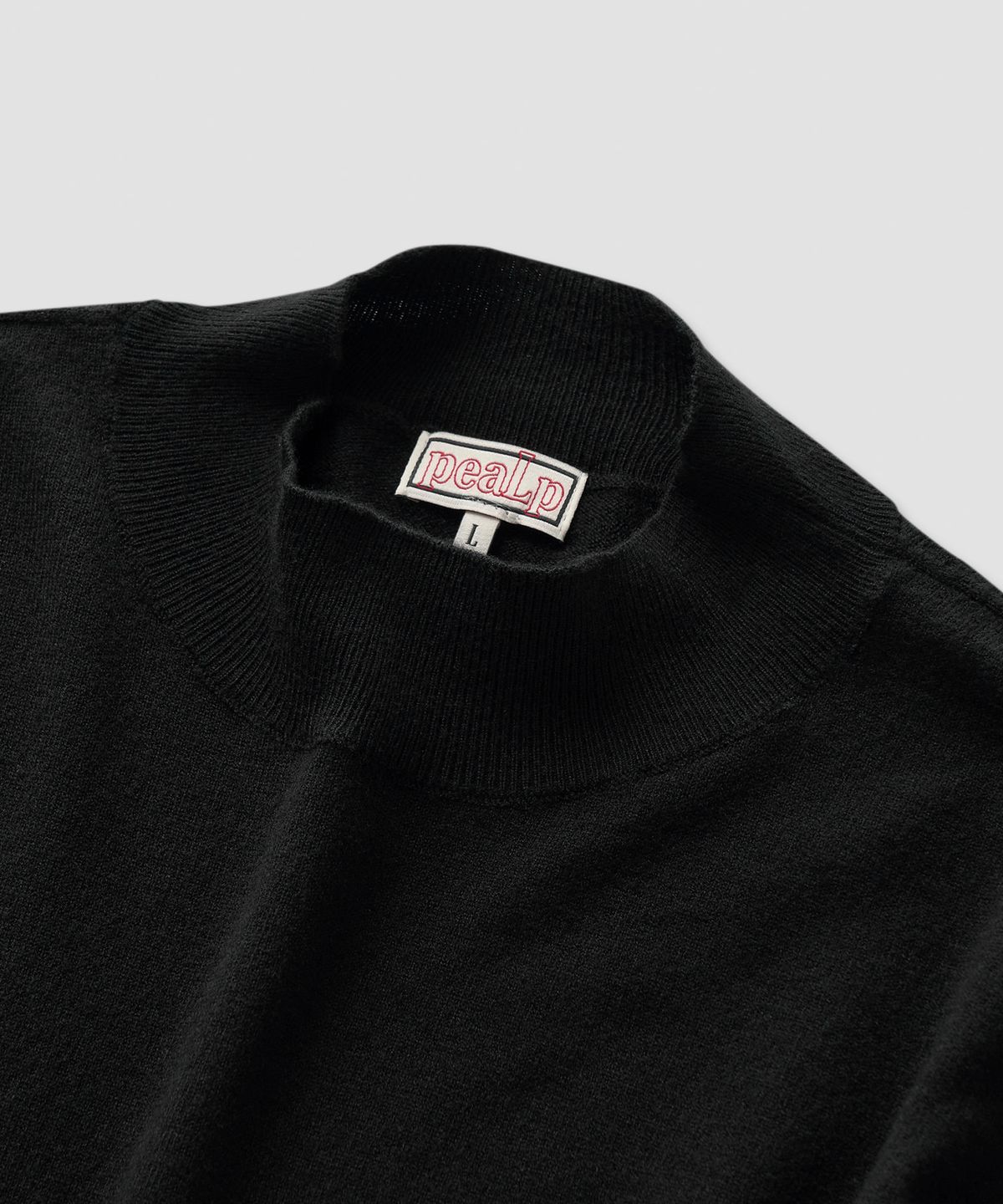 필프(PEALP) Basic Mock Neck Knit 19(Black)