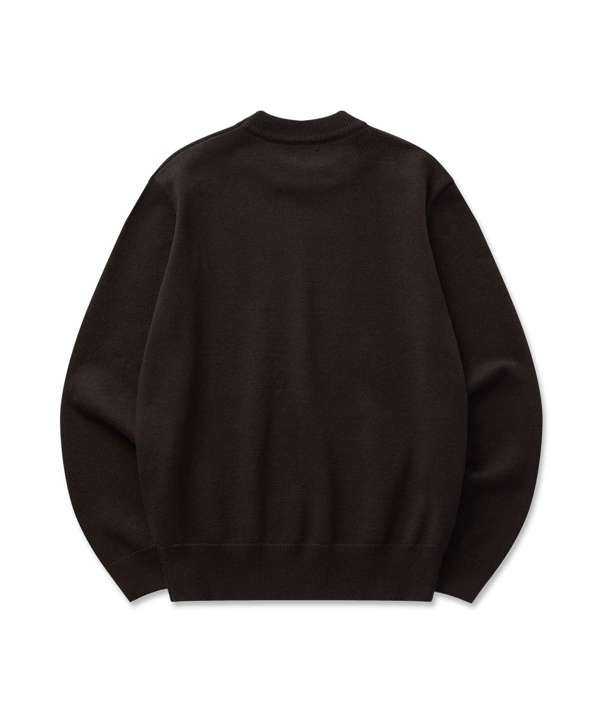필프(PEALP) Hand-Embroidered Logo Knit Sweater 20(Charcoal)
