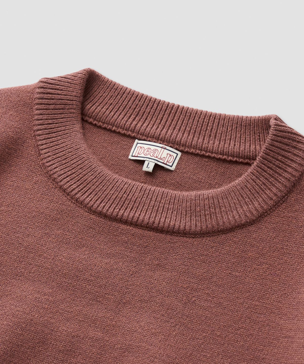필프(PEALP) Hand-Embroidered Logo Knit Sweater 20(Deep Pink)