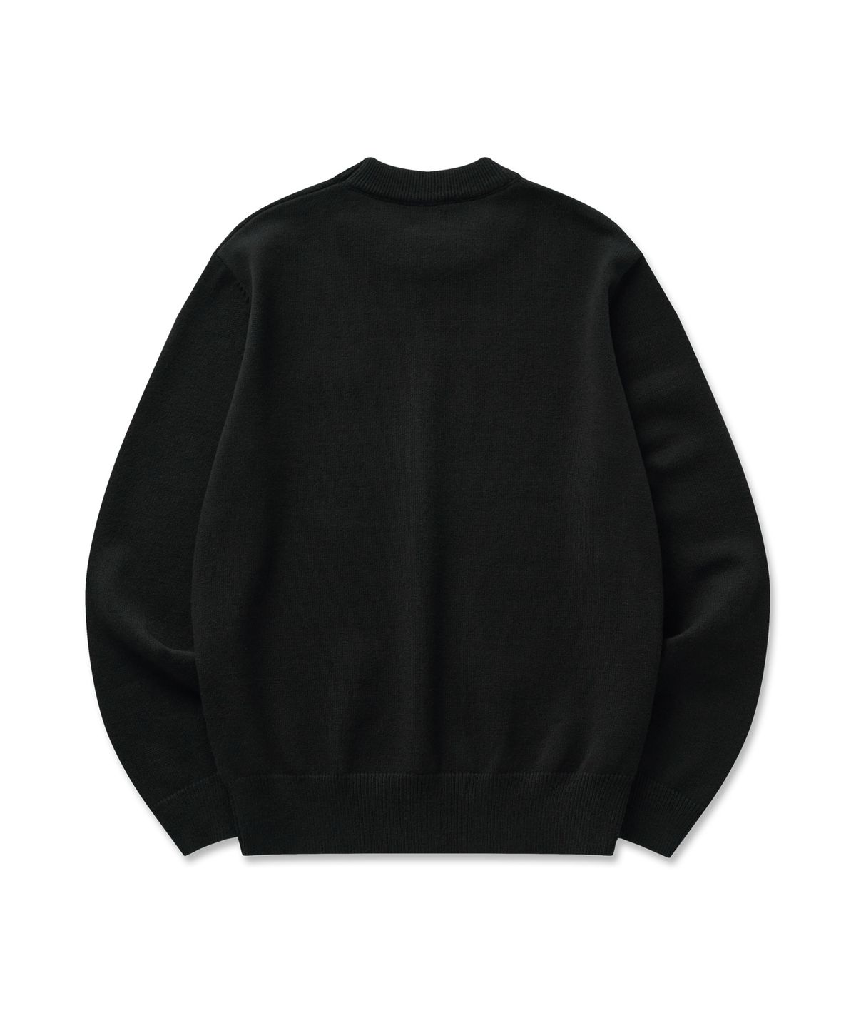 필프(PEALP) Hand-Embroidered Logo Knit Sweater 20(Black)