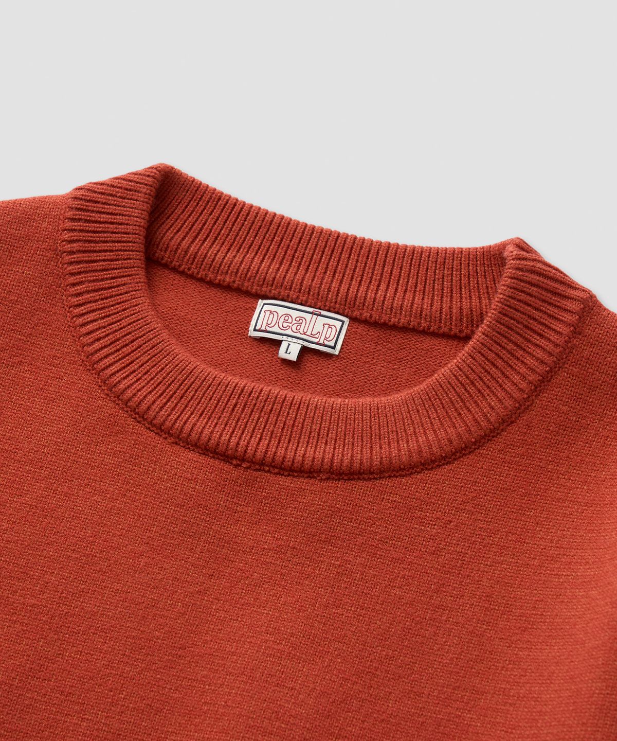 필프(PEALP) Hand-Embroidered Logo Knit Sweater 20(Orange)