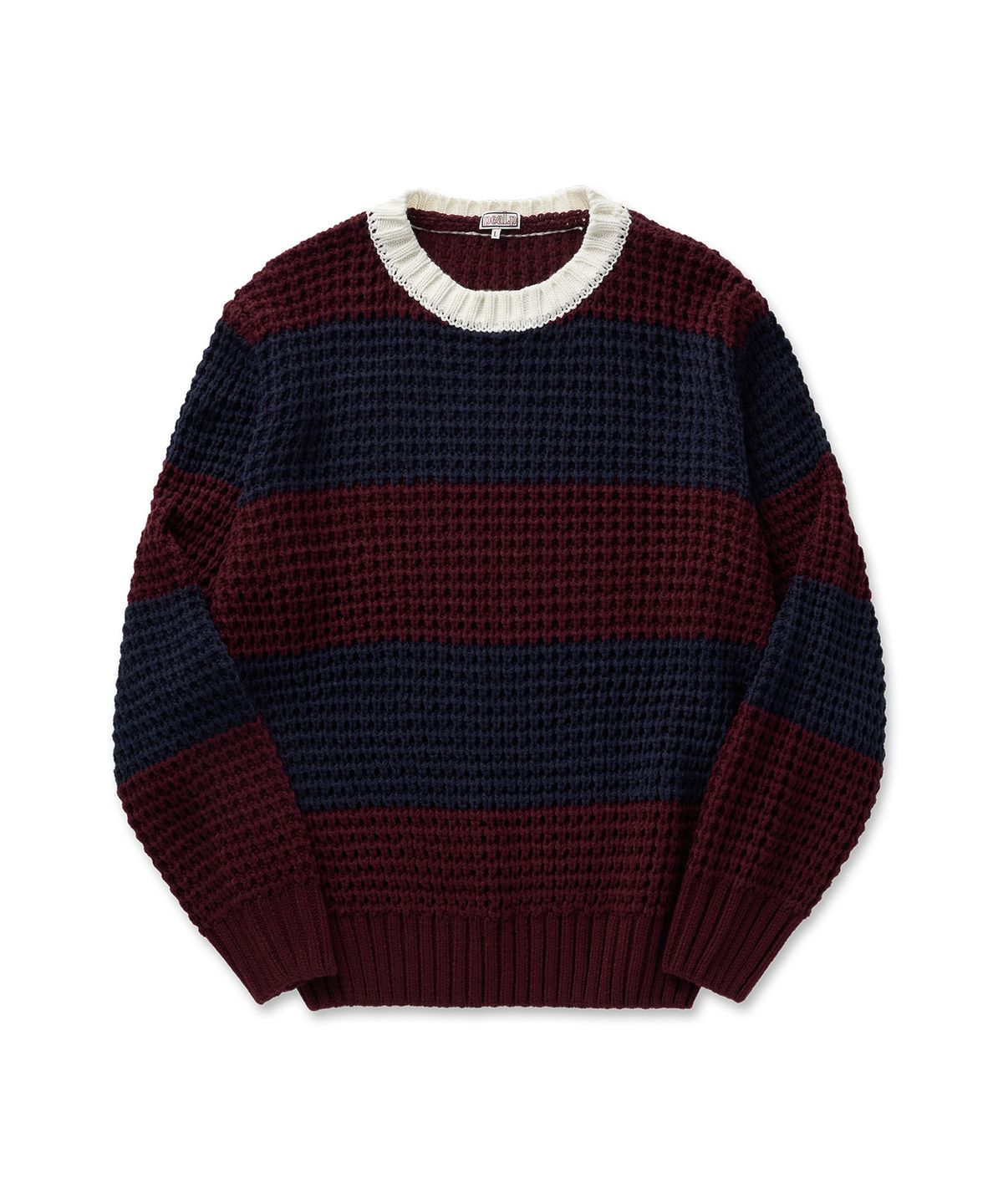 필프(PEALP) Striped Loop Knit 21(Deep Red)