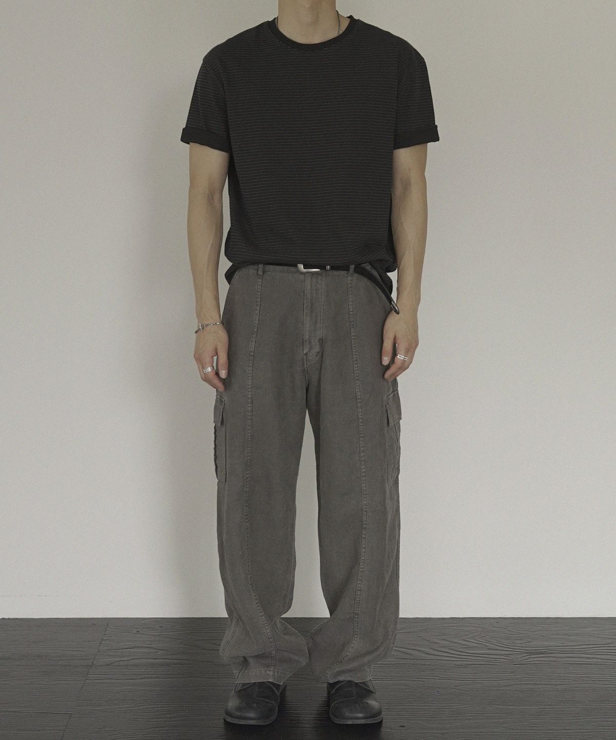 시도(SIIIIDO) CAESAR CT LINE GARMENT WS LINEN CARGO PANTS #1