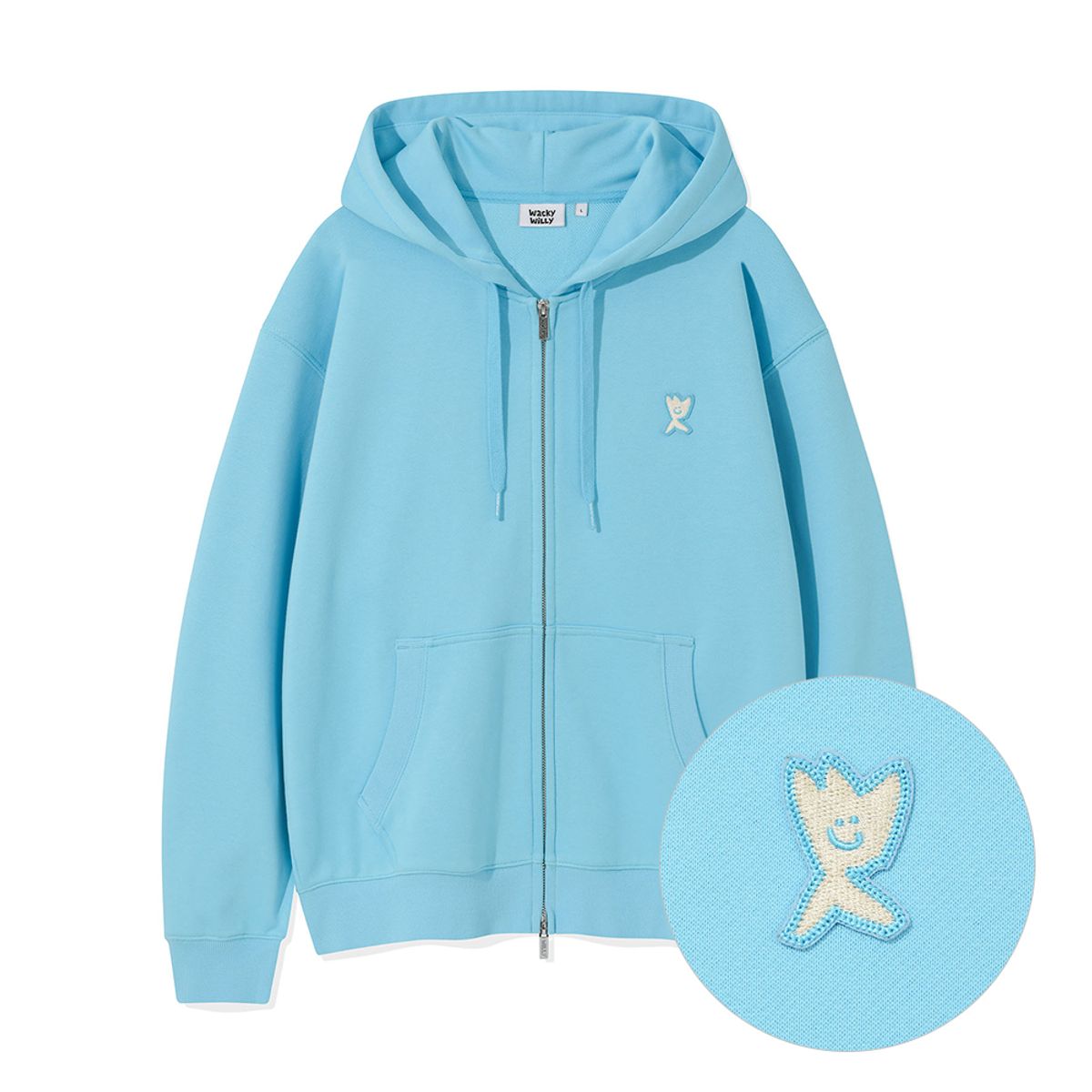 와키윌리(WACKY WILLY) 키키 로고 후드집업 (5 colors)