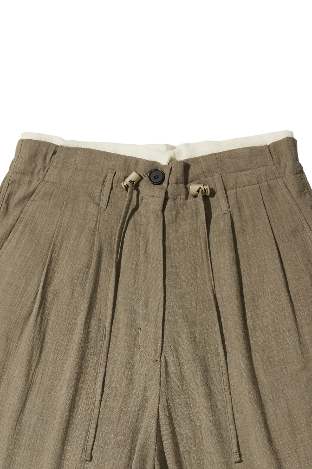 다이닛(DEINET) DEINET OLD MONEY LINEN PANTS IN BROWN