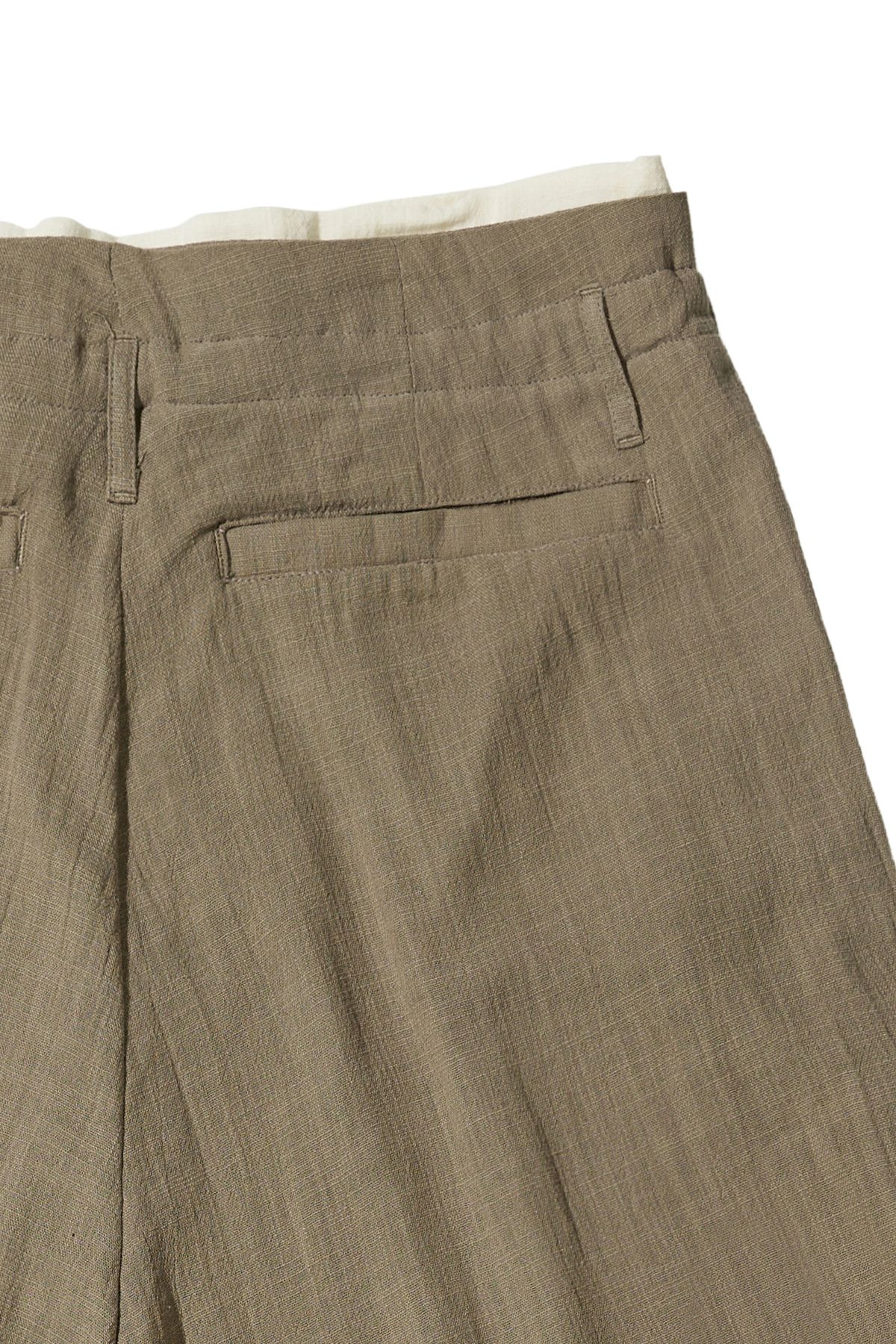 다이닛(DEINET) DEINET OLD MONEY LINEN PANTS IN BROWN