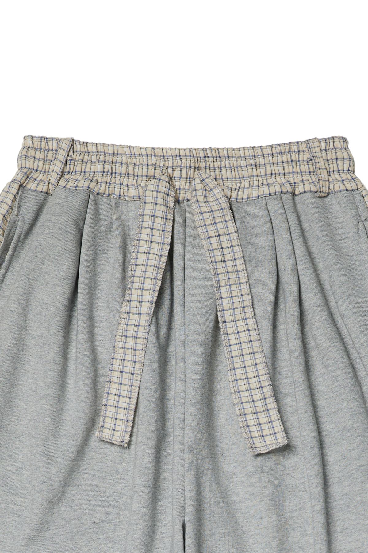 다이닛(DEINET) DEINET CHECK POINT SWEAT PANTS IN MELANGE GREY