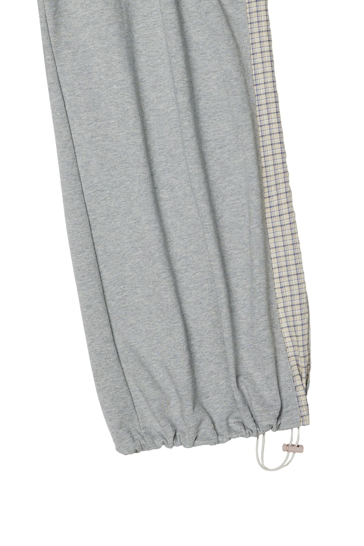 다이닛(DEINET) DEINET CHECK POINT SWEAT PANTS IN MELANGE GREY