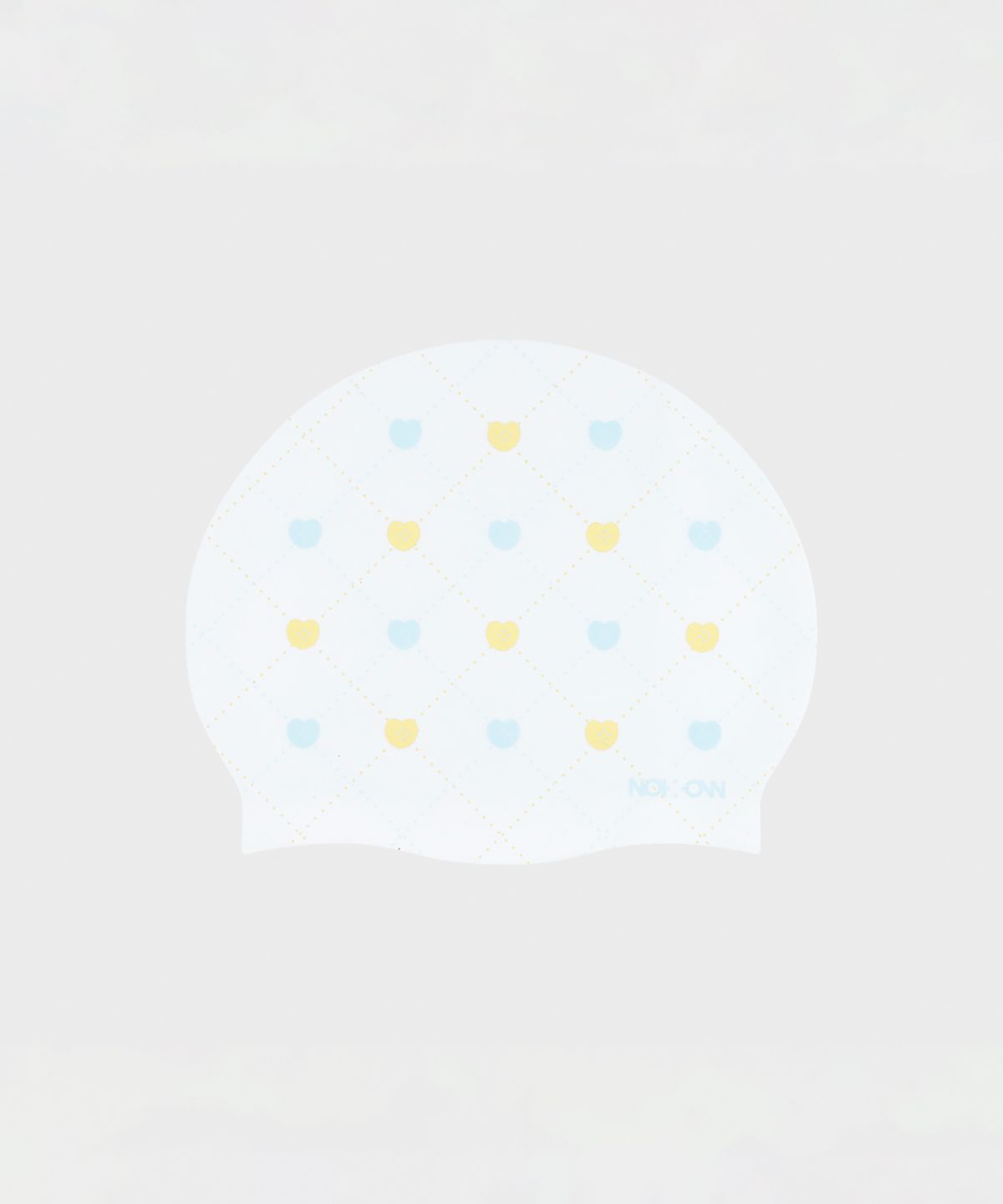 노이토(NOITOW) 체크 하트 버튼 스카이블루