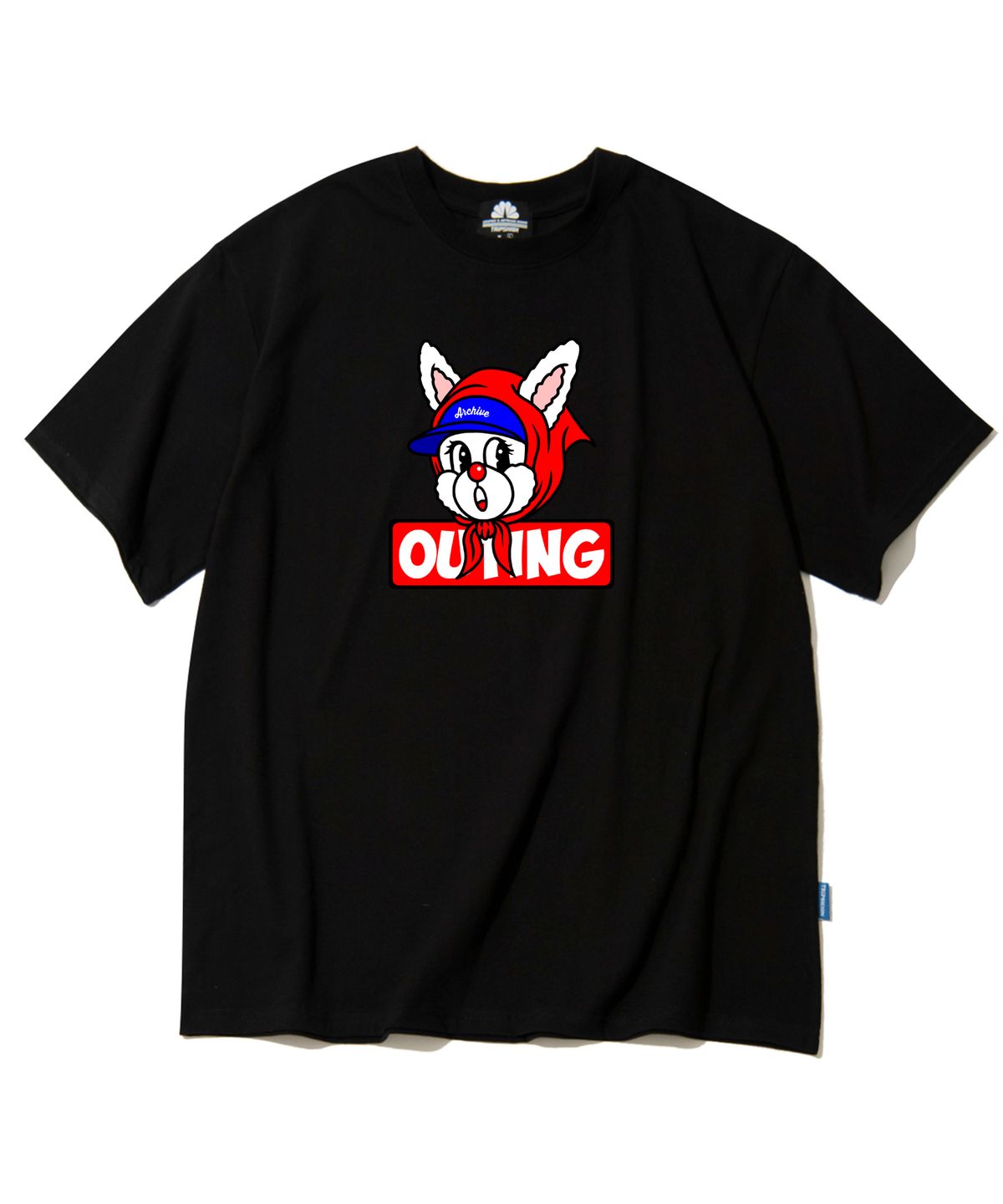 트립션(TRIPSHION) Outing Rabbit 그래픽 티셔츠 - 8 컬러